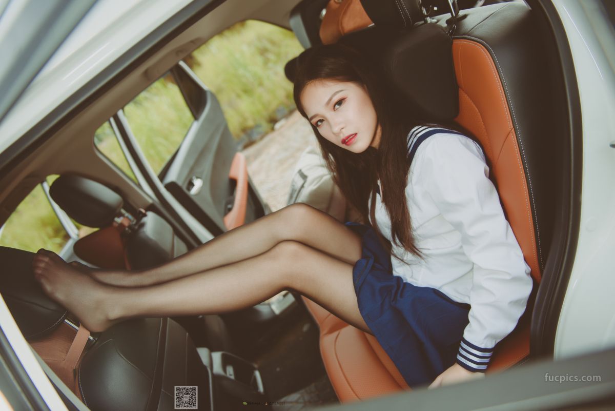 [SSA] NO.017 Jia Jia Little Stockings Girl Jia Jia's Driving Practice Record photo 15