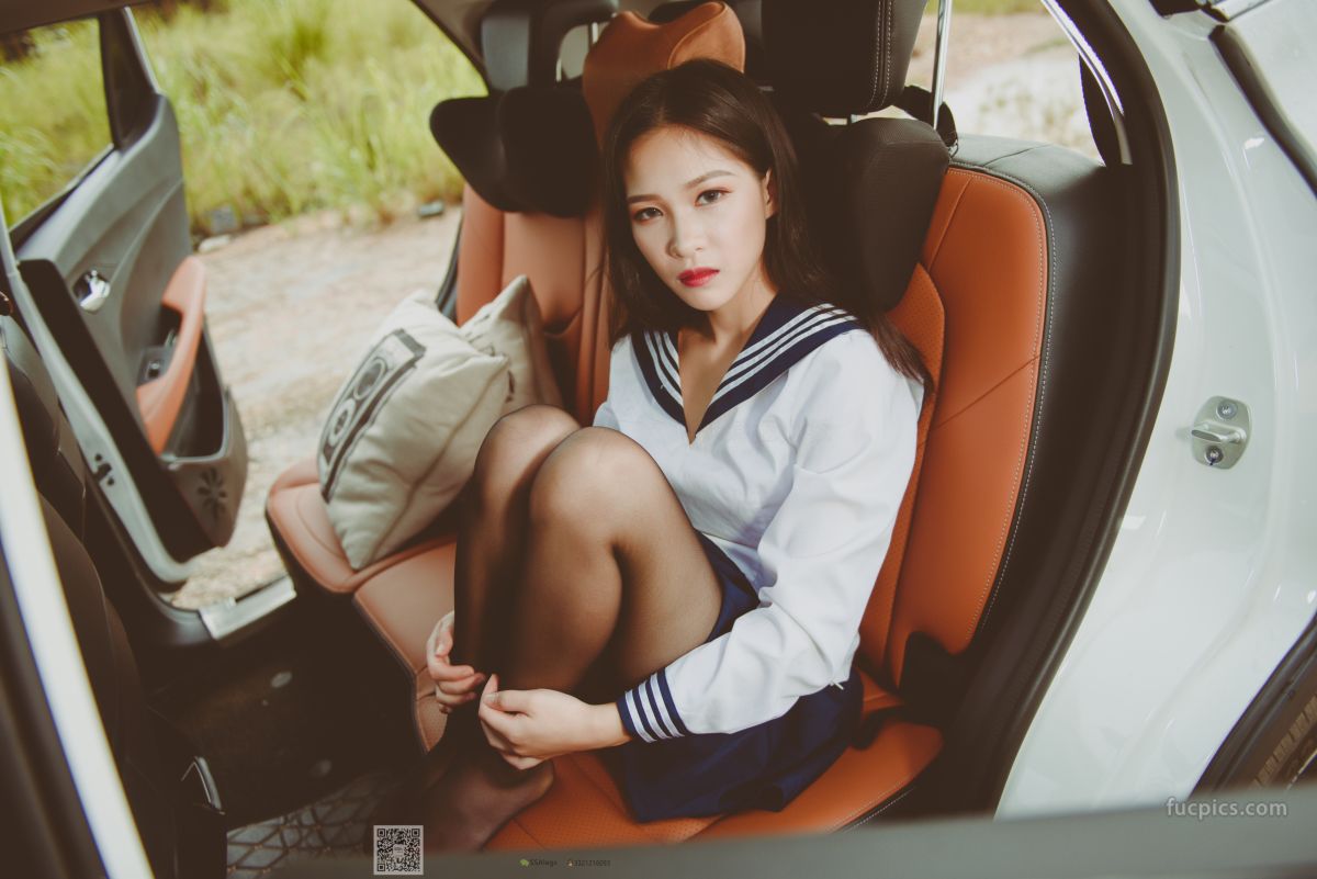[SSA] NO.017 Jia Jia Little Stockings Girl Jia Jia's Driving Practice Record photo 19