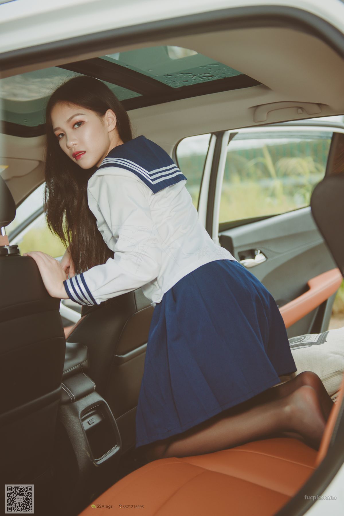[SSA] NO.017 Jia Jia Little Stockings Girl Jia Jia's Driving Practice Record photo 27