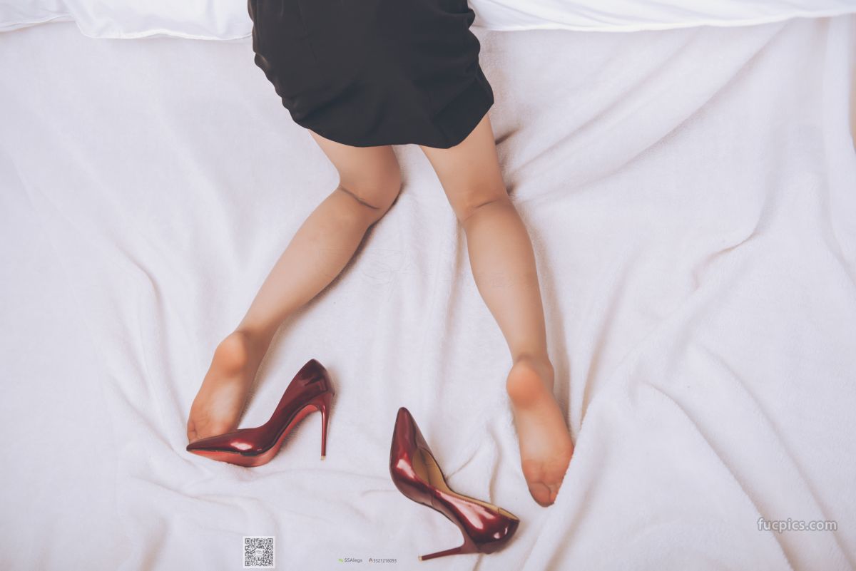 [SSA] NO.020 Qi Qi, Female Secretary's Boudoir Gray Stockings photo 75