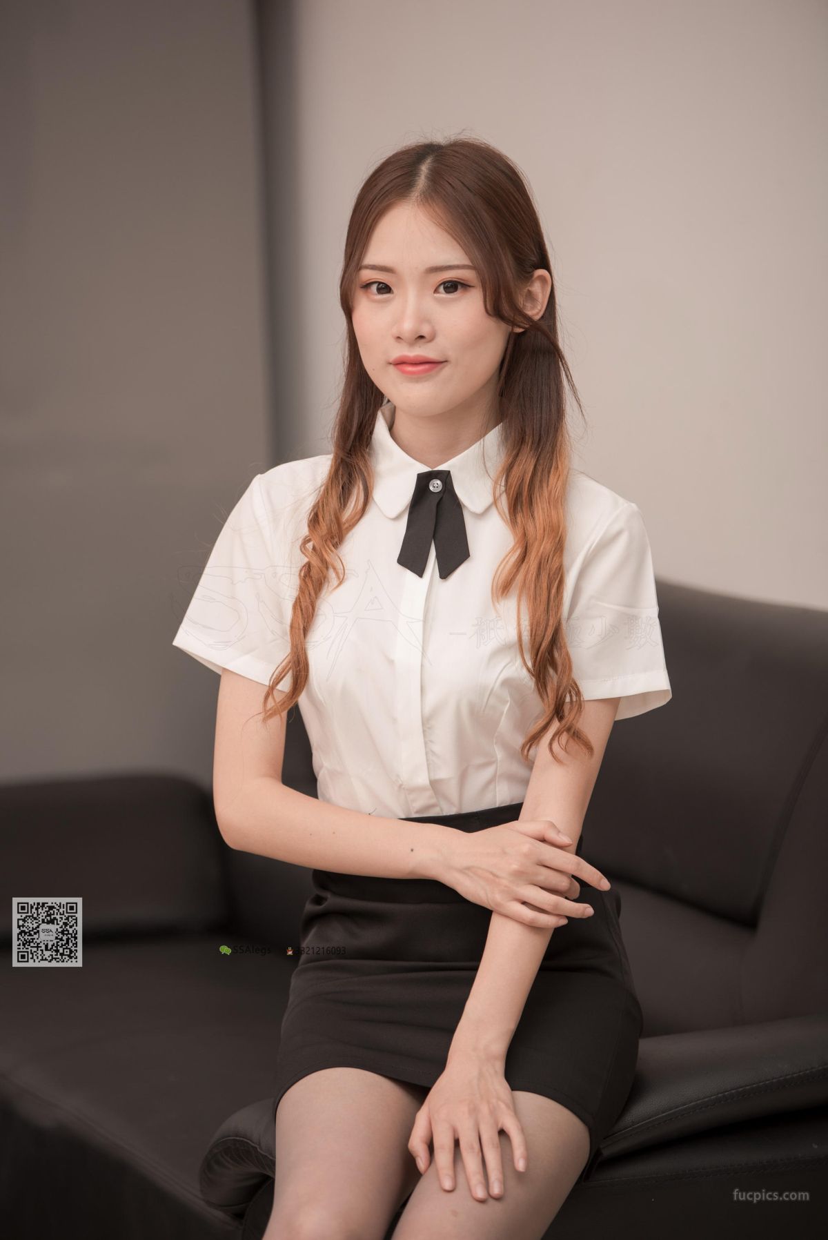 [SSA] NO.001 Qi Qi Gray Stockings OL Profession photo 55