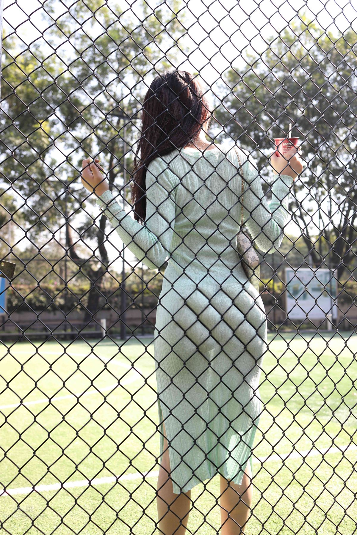 [Mojing Street] 006 Light Green Tight Long Dress photo 78