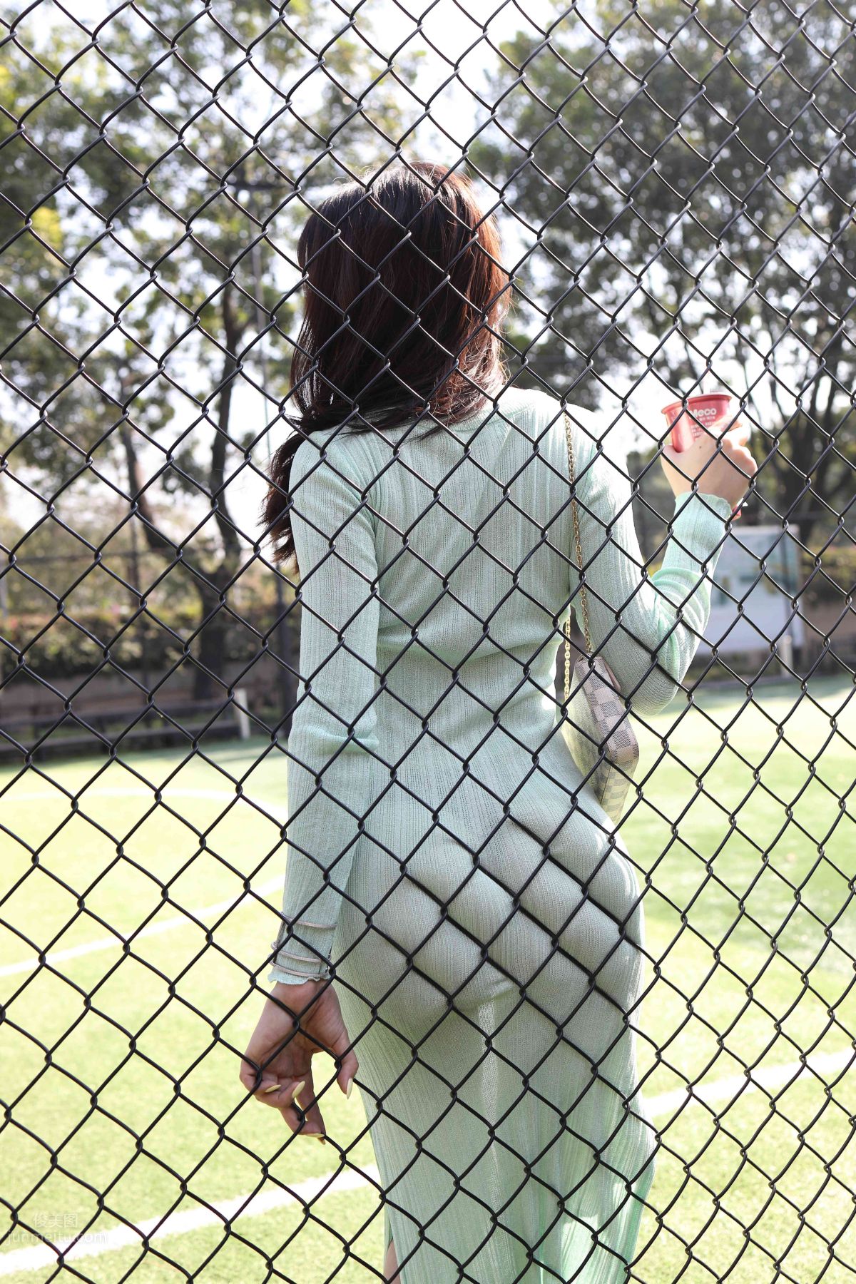 [Mojing Street] 006 Light Green Tight Long Dress photo 80