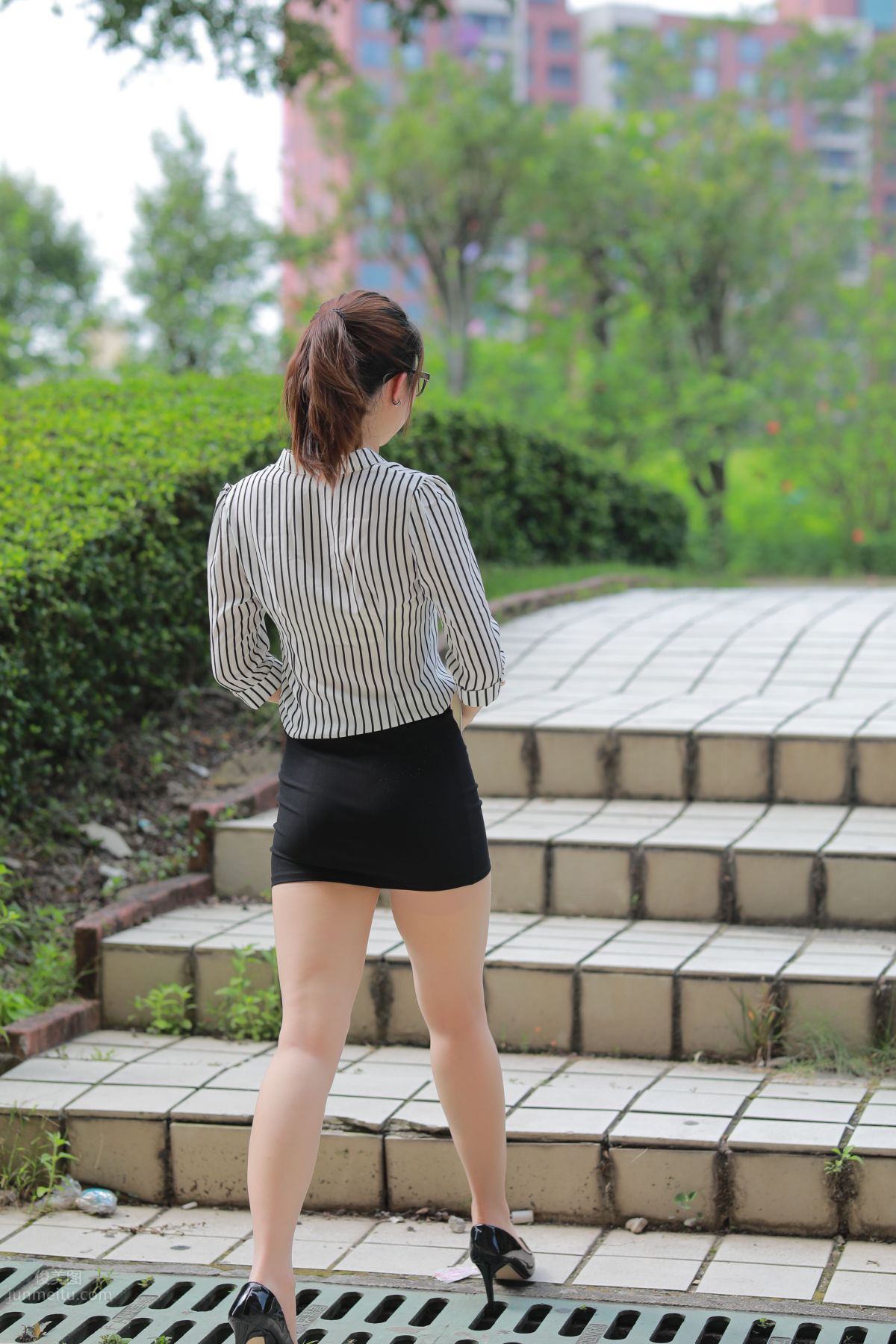 [Mojing Street] 020 Uniform and Bodycon Skirt Girl 1, Outdoor photo 16