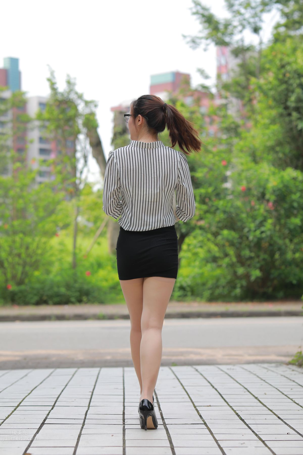 [Mojing Street] 020 Uniform and Bodycon Skirt Girl 1, Outdoor photo 36