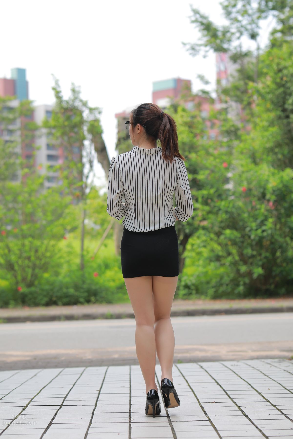 [Mojing Street] 020 Uniform and Bodycon Skirt Girl 1, Outdoor photo 37