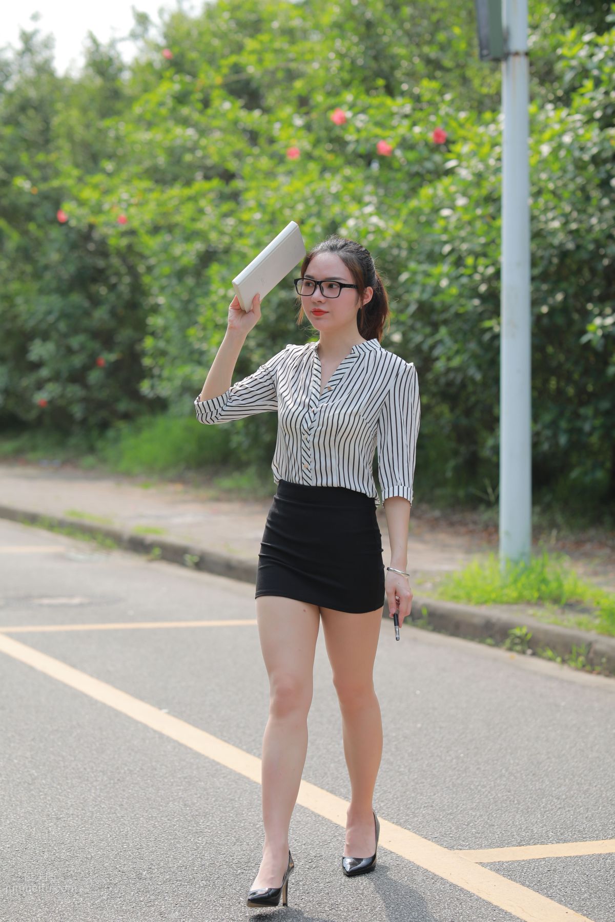 [Mojing Street] 020 Uniform and Bodycon Skirt Girl 1, Outdoor photo 40