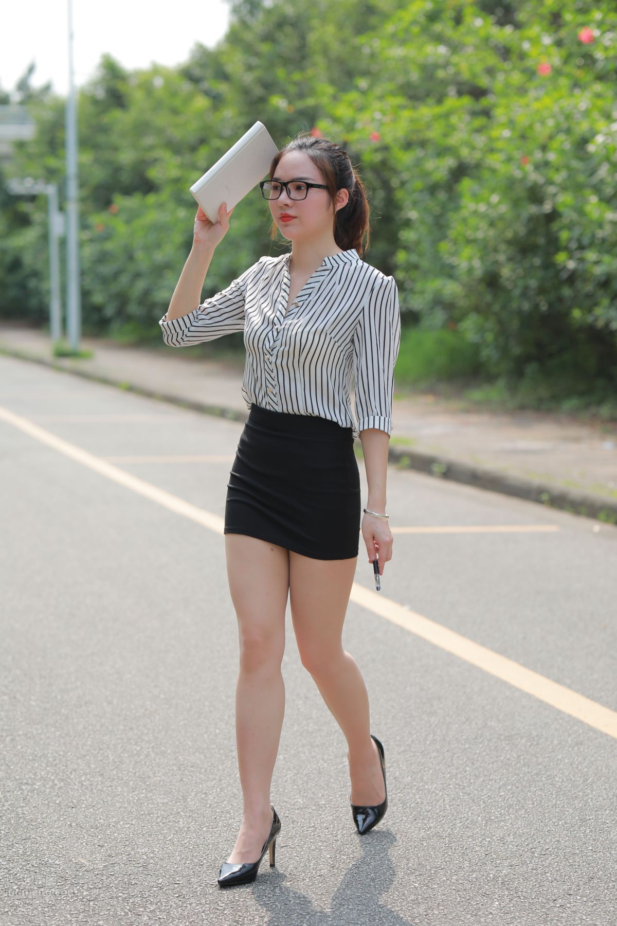 [Mojing Street] 020 Uniform and Bodycon Skirt Girl 1, Outdoor photo 43