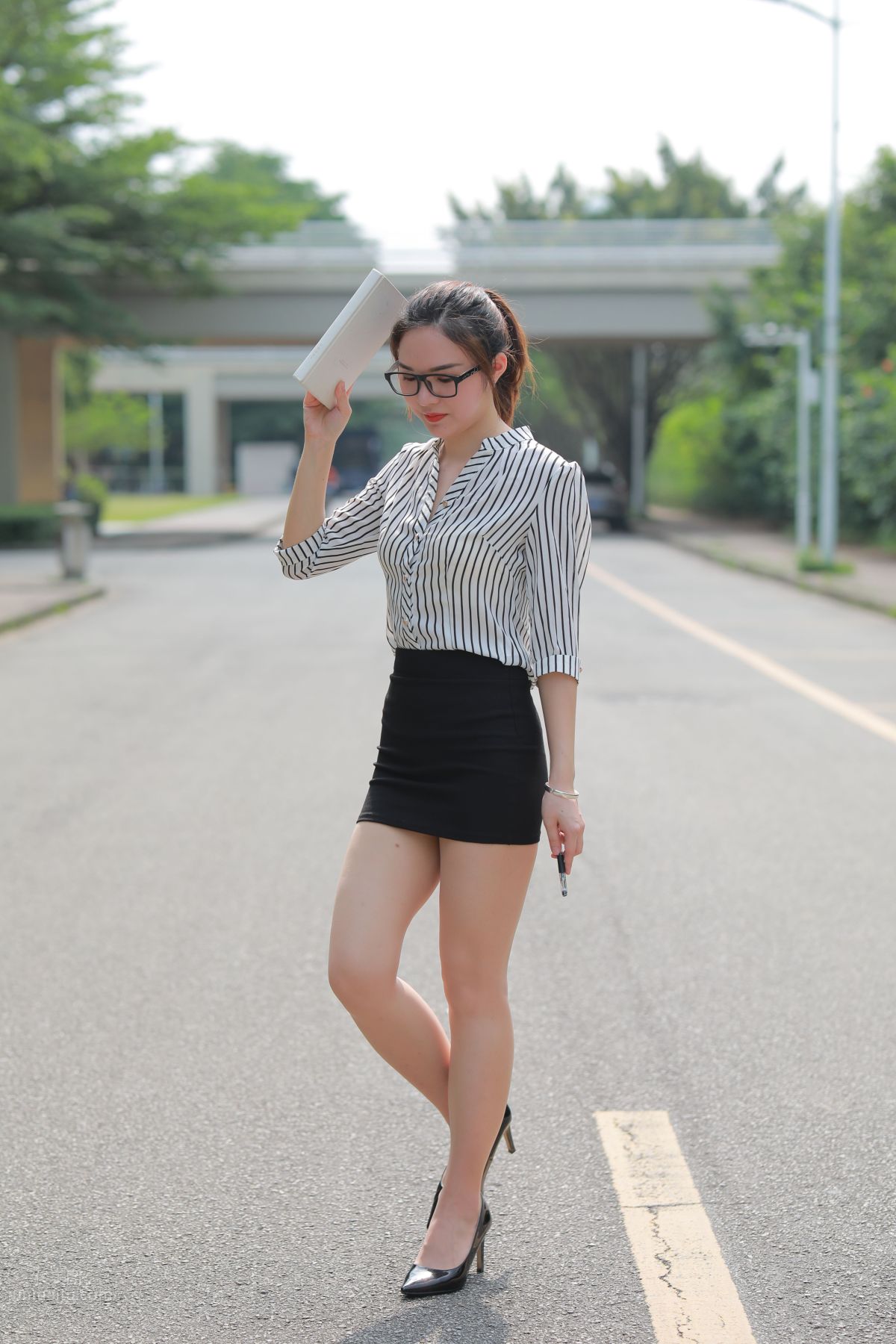 [Mojing Street] 020 Uniform and Bodycon Skirt Girl 1, Outdoor photo 45