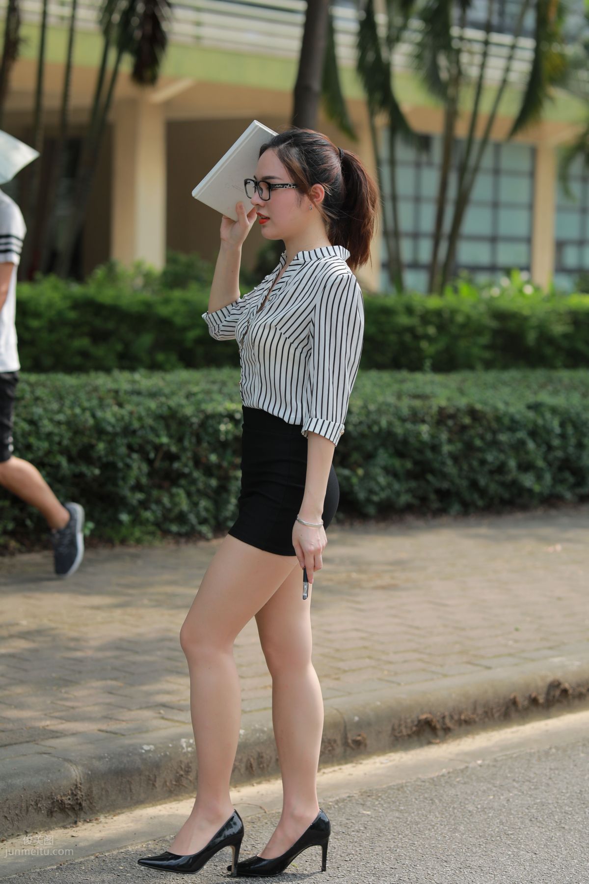 [Mojing Street] 020 Uniform and Bodycon Skirt Girl 1, Outdoor photo 55