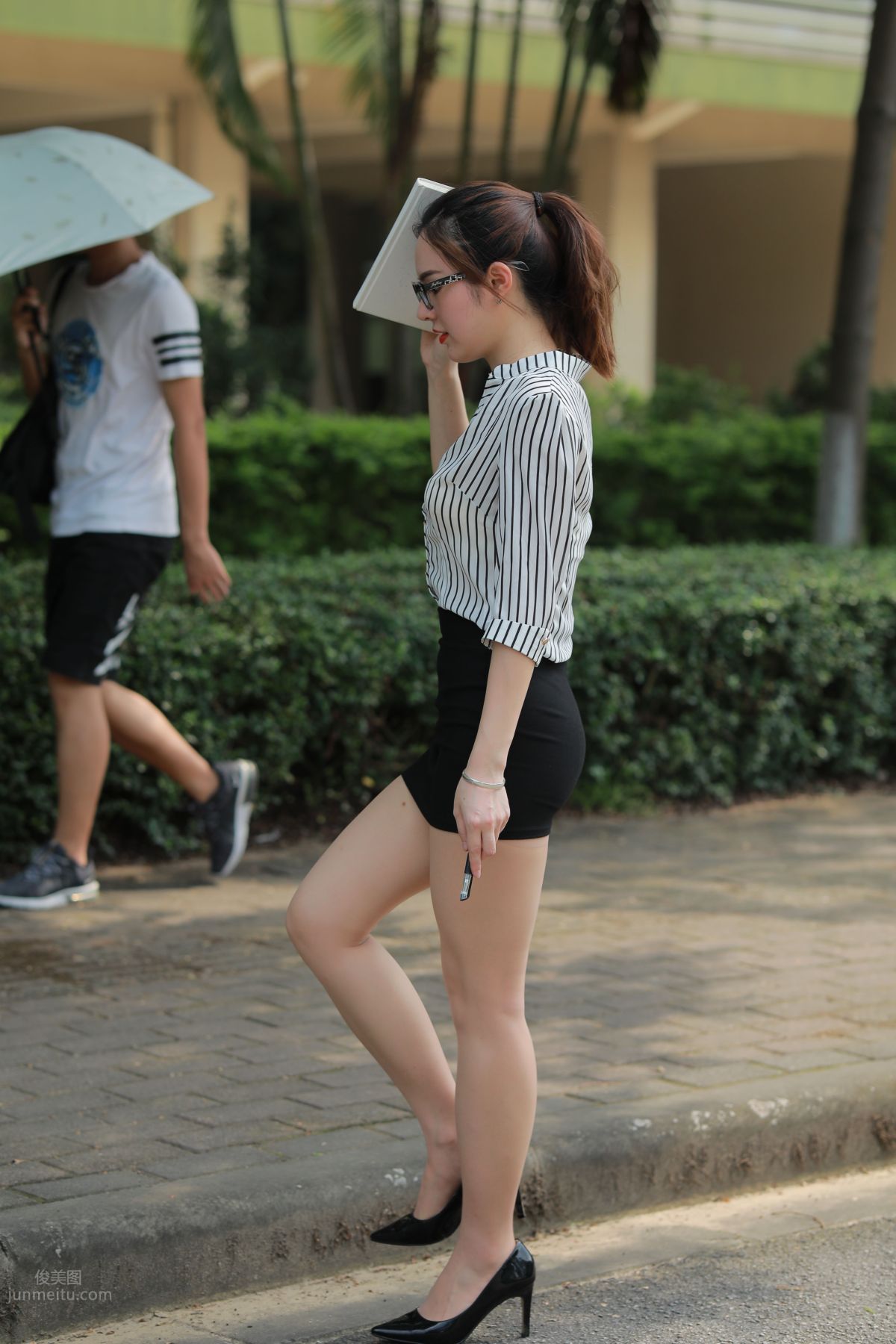 [Mojing Street] 020 Uniform and Bodycon Skirt Girl 1, Outdoor photo 56