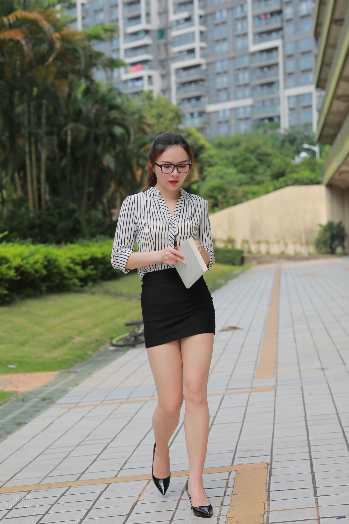 [Mojing Street] 020 Uniform and Bodycon Skirt Girl 1, Outdoor photo 69