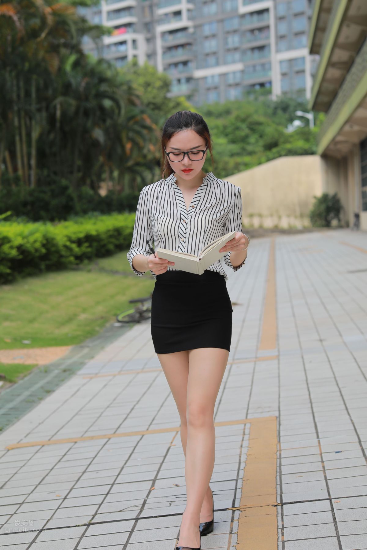 [Mojing Street] 020 Uniform and Bodycon Skirt Girl 1, Outdoor photo 74