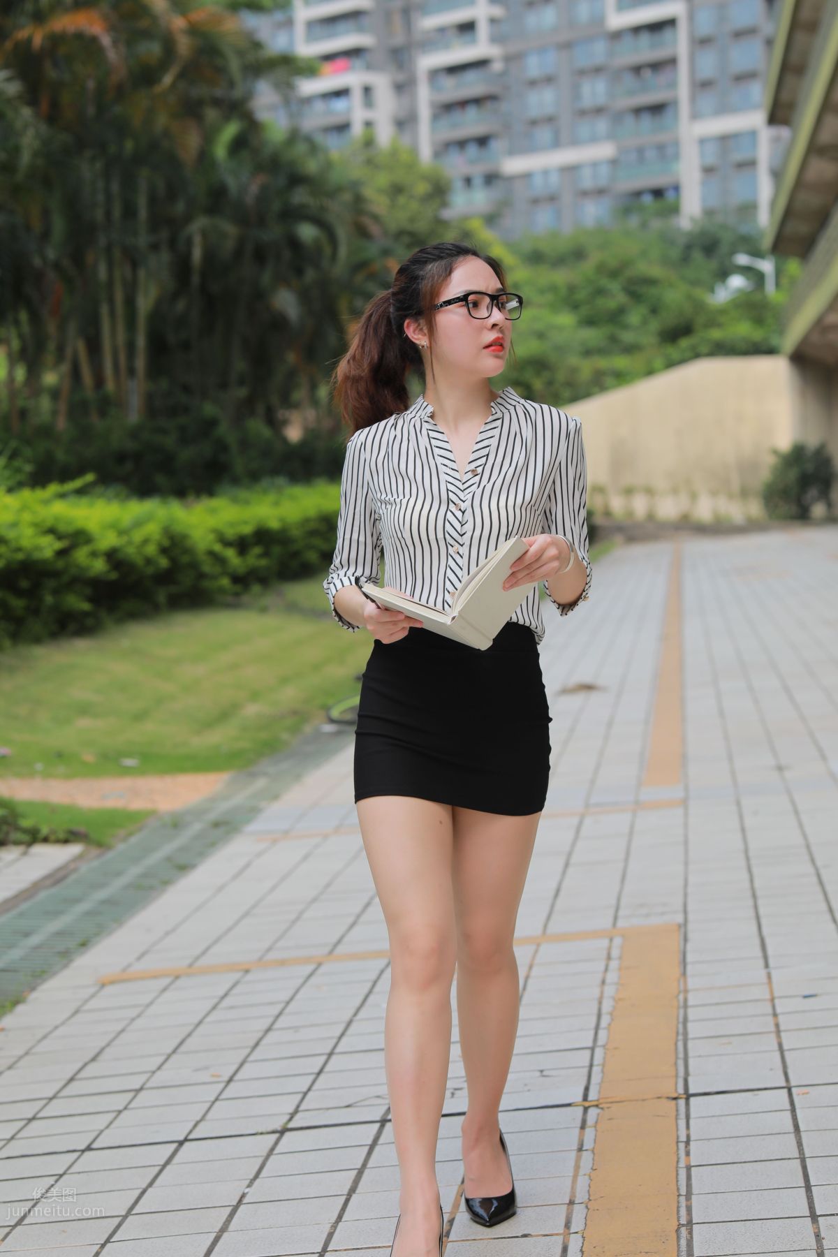 [Mojing Street] 020 Uniform and Bodycon Skirt Girl 1, Outdoor photo 75