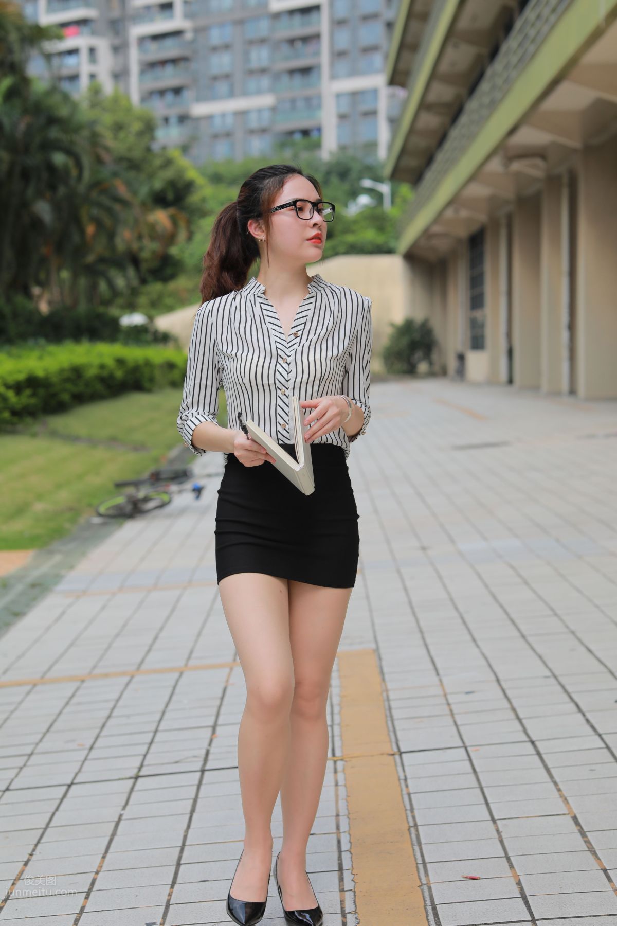 [Mojing Street] 020 Uniform and Bodycon Skirt Girl 1, Outdoor photo 77