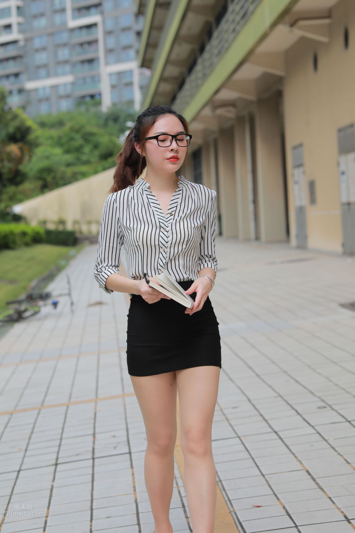 [Mojing Street] 020 Uniform and Bodycon Skirt Girl 1, Outdoor photo 78