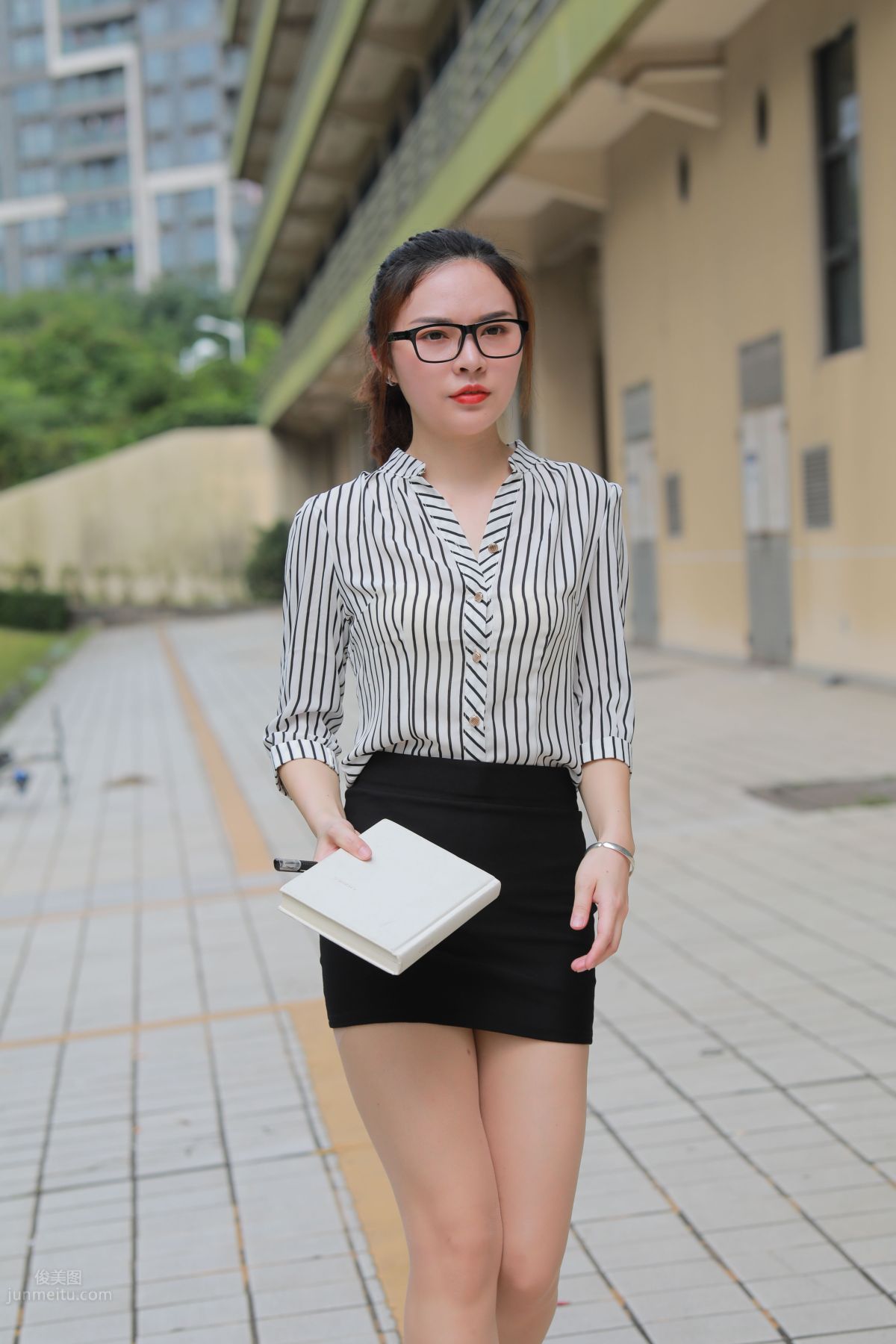 [Mojing Street] 020 Uniform and Bodycon Skirt Girl 1, Outdoor photo 79