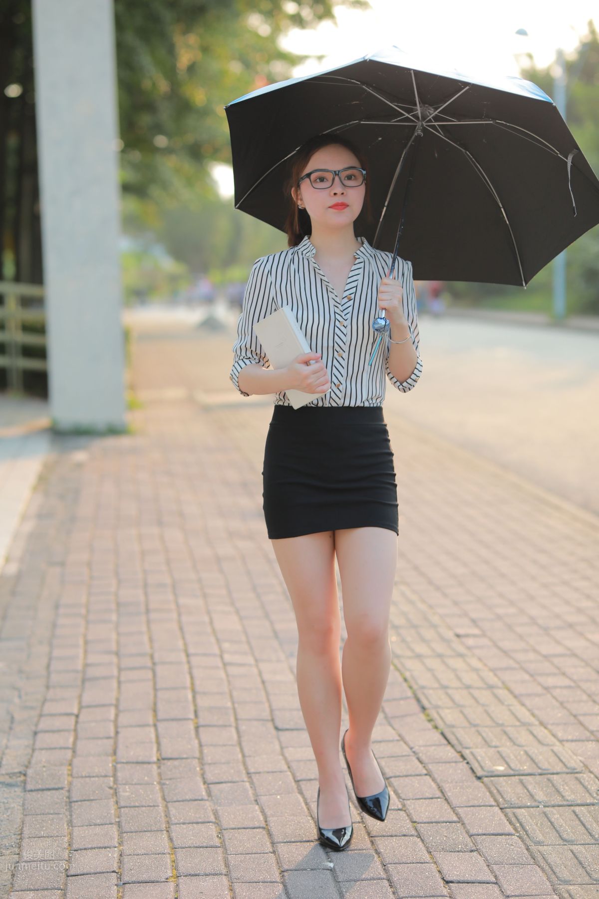 [Mojing Street] 020 Uniform and Bodycon Skirt Girl 1, Outdoor photo 109