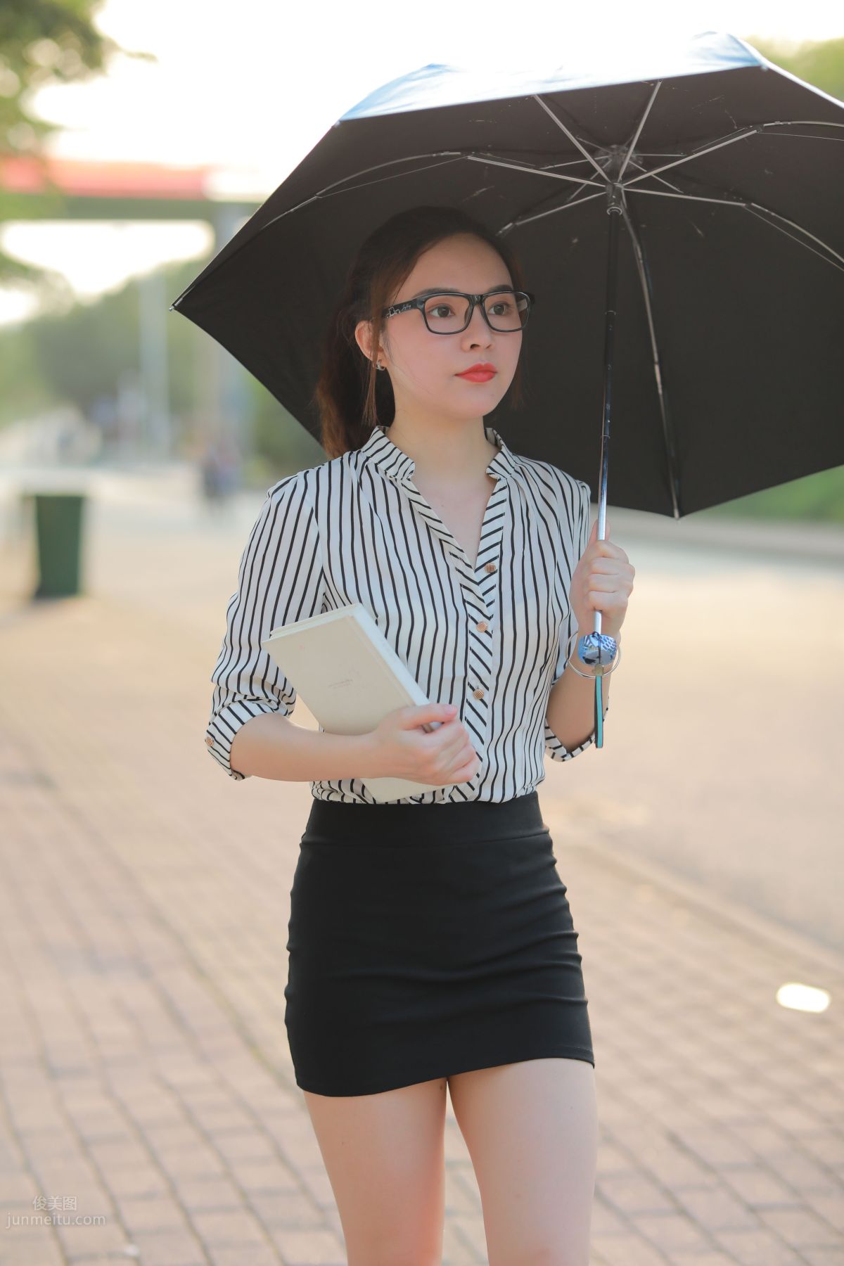 [Mojing Street] 020 Uniform and Bodycon Skirt Girl 1, Outdoor photo 113