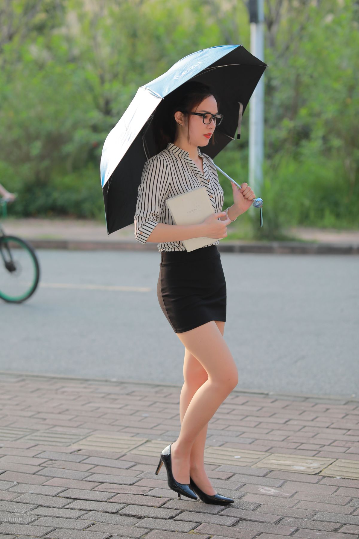 [Mojing Street] 020 Uniform and Bodycon Skirt Girl 1, Outdoor photo 117