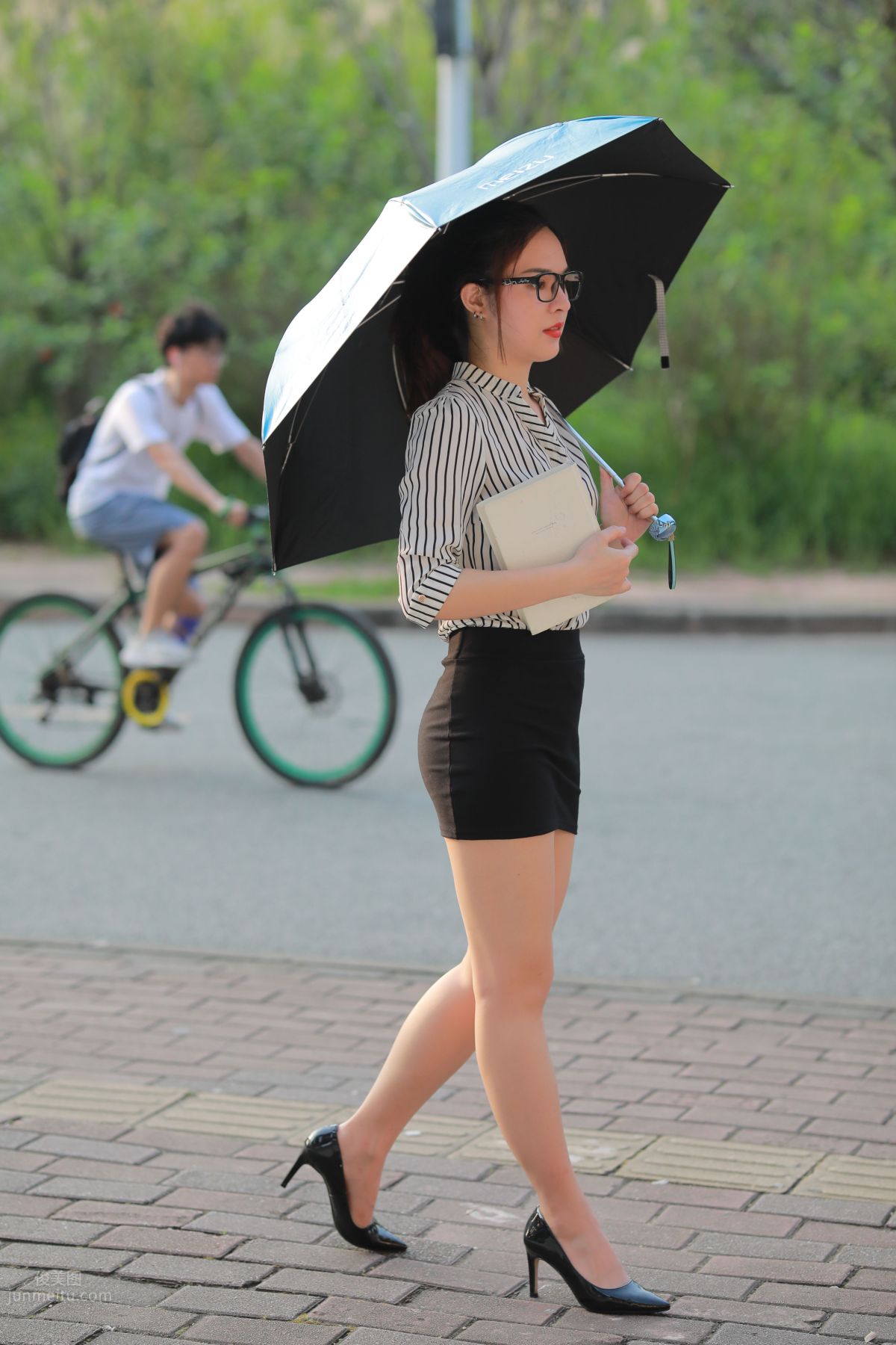 [Mojing Street] 020 Uniform and Bodycon Skirt Girl 1, Outdoor photo 118