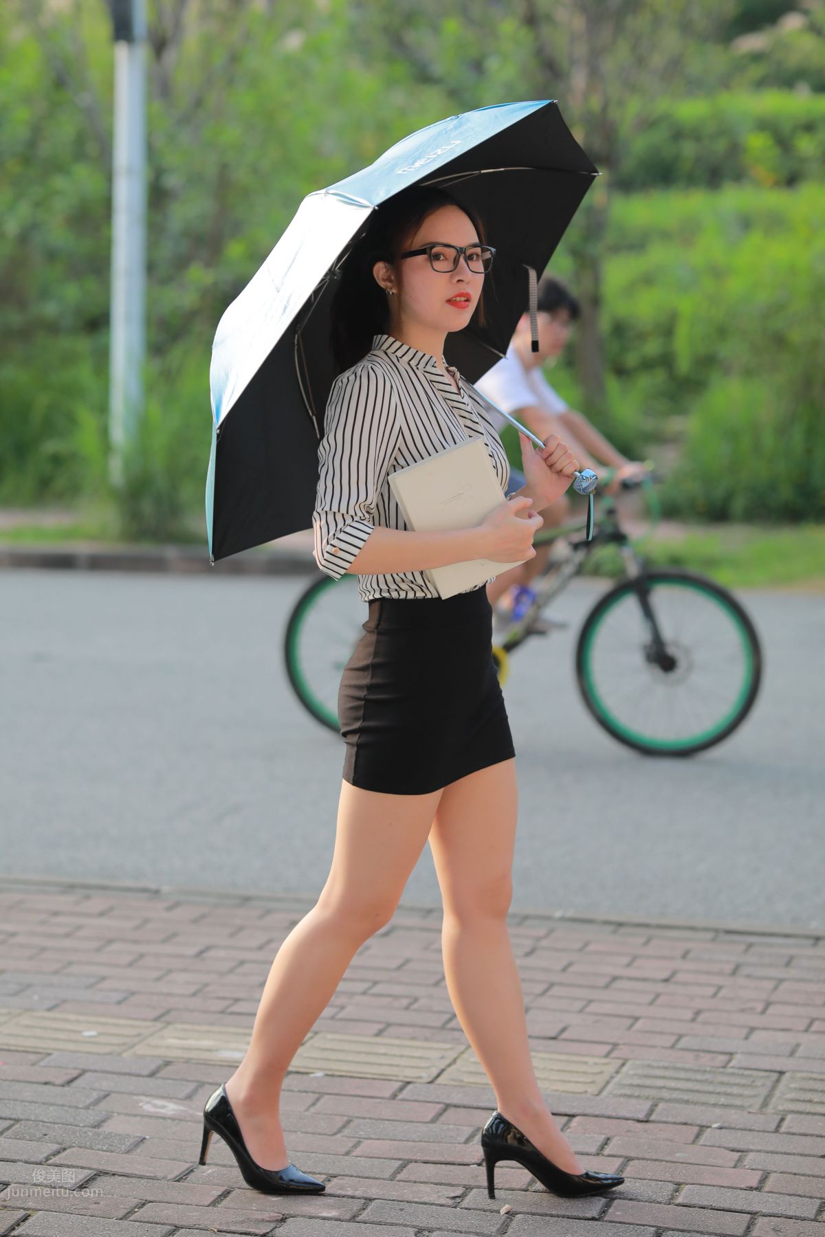 [Mojing Street] 020 Uniform and Bodycon Skirt Girl 1, Outdoor photo 119