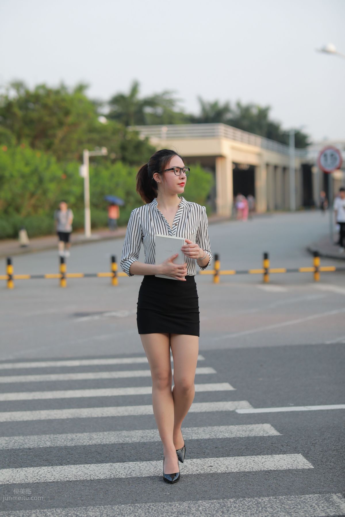 [Mojing Street] 020 Uniform and Bodycon Skirt Girl 1, Outdoor photo 135