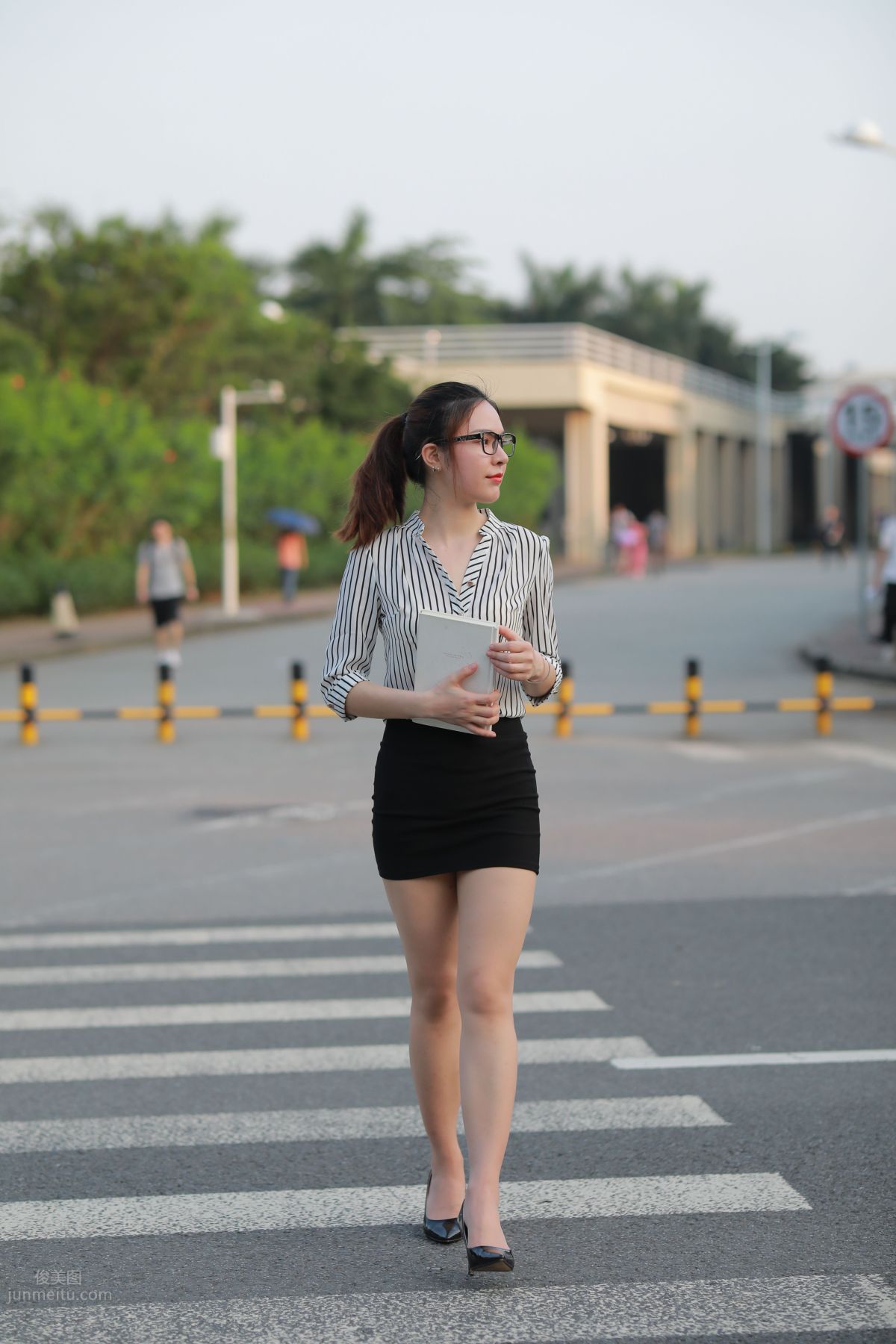 [Mojing Street] 020 Uniform and Bodycon Skirt Girl 1, Outdoor photo 136