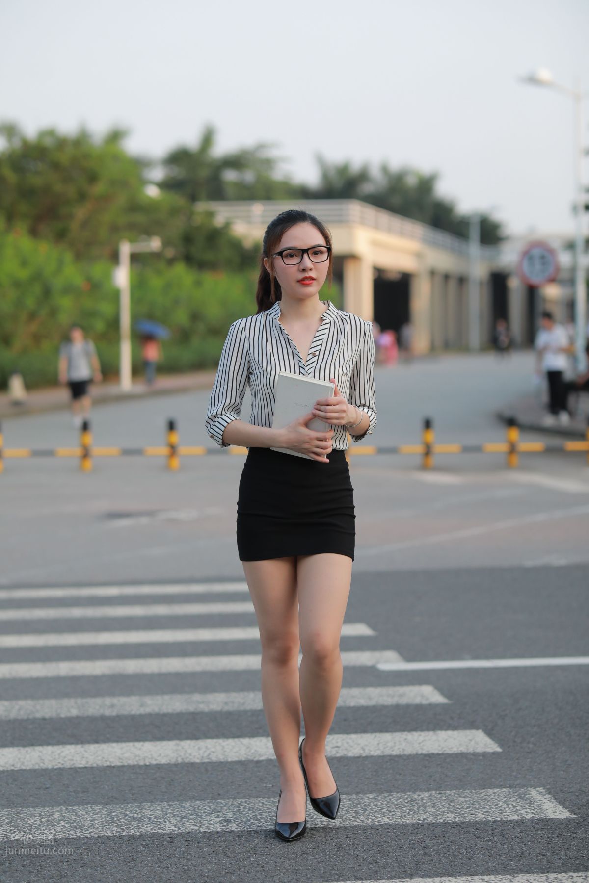 [Mojing Street] 020 Uniform and Bodycon Skirt Girl 1, Outdoor photo 139
