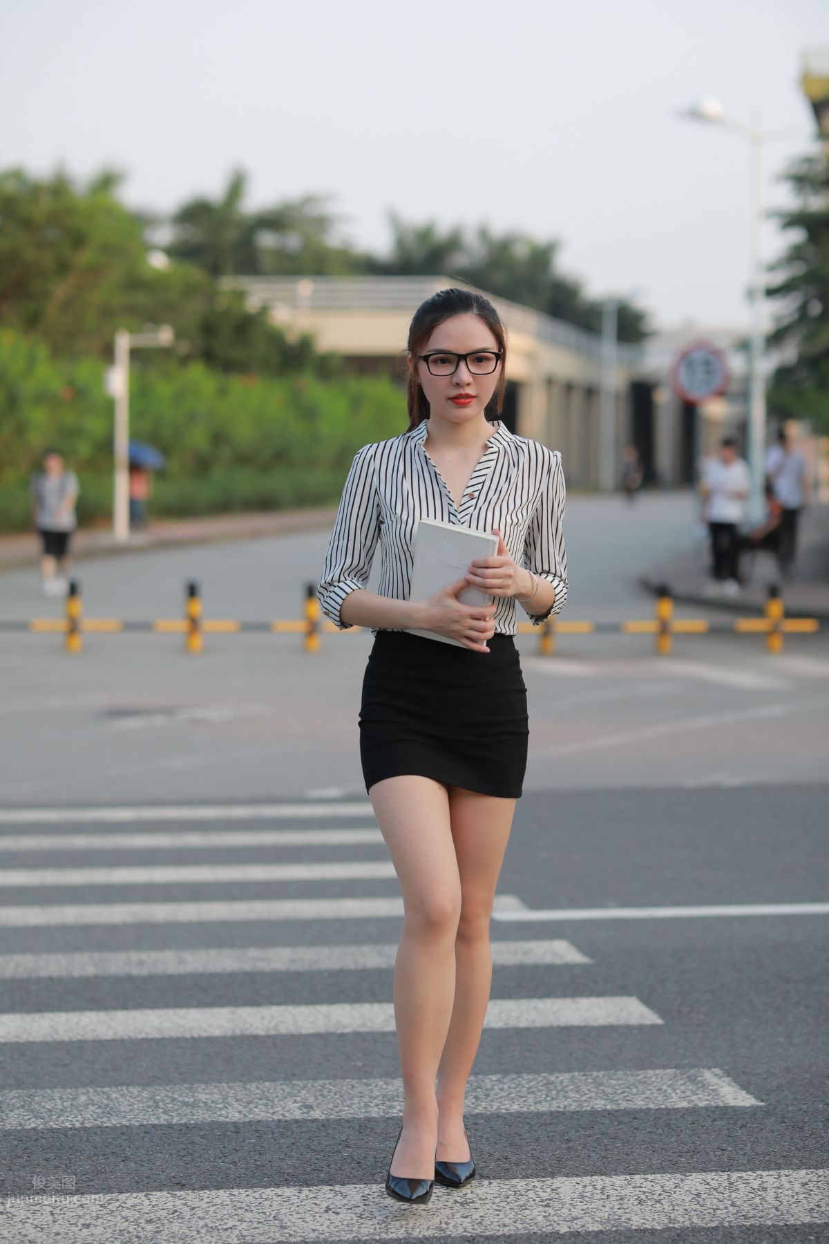 [Mojing Street] 020 Uniform and Bodycon Skirt Girl 1, Outdoor photo 141