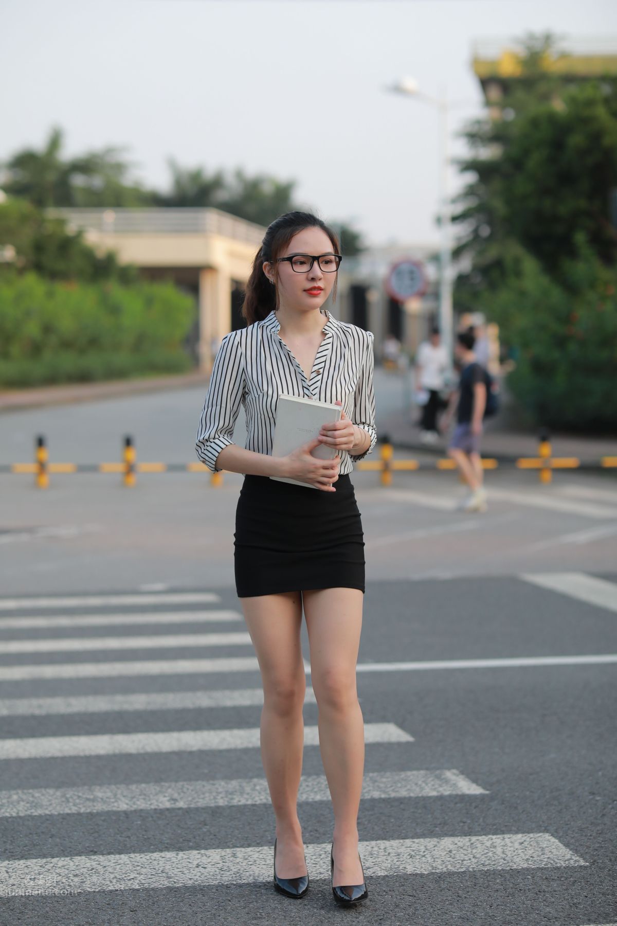 [Mojing Street] 020 Uniform and Bodycon Skirt Girl 1, Outdoor photo 143