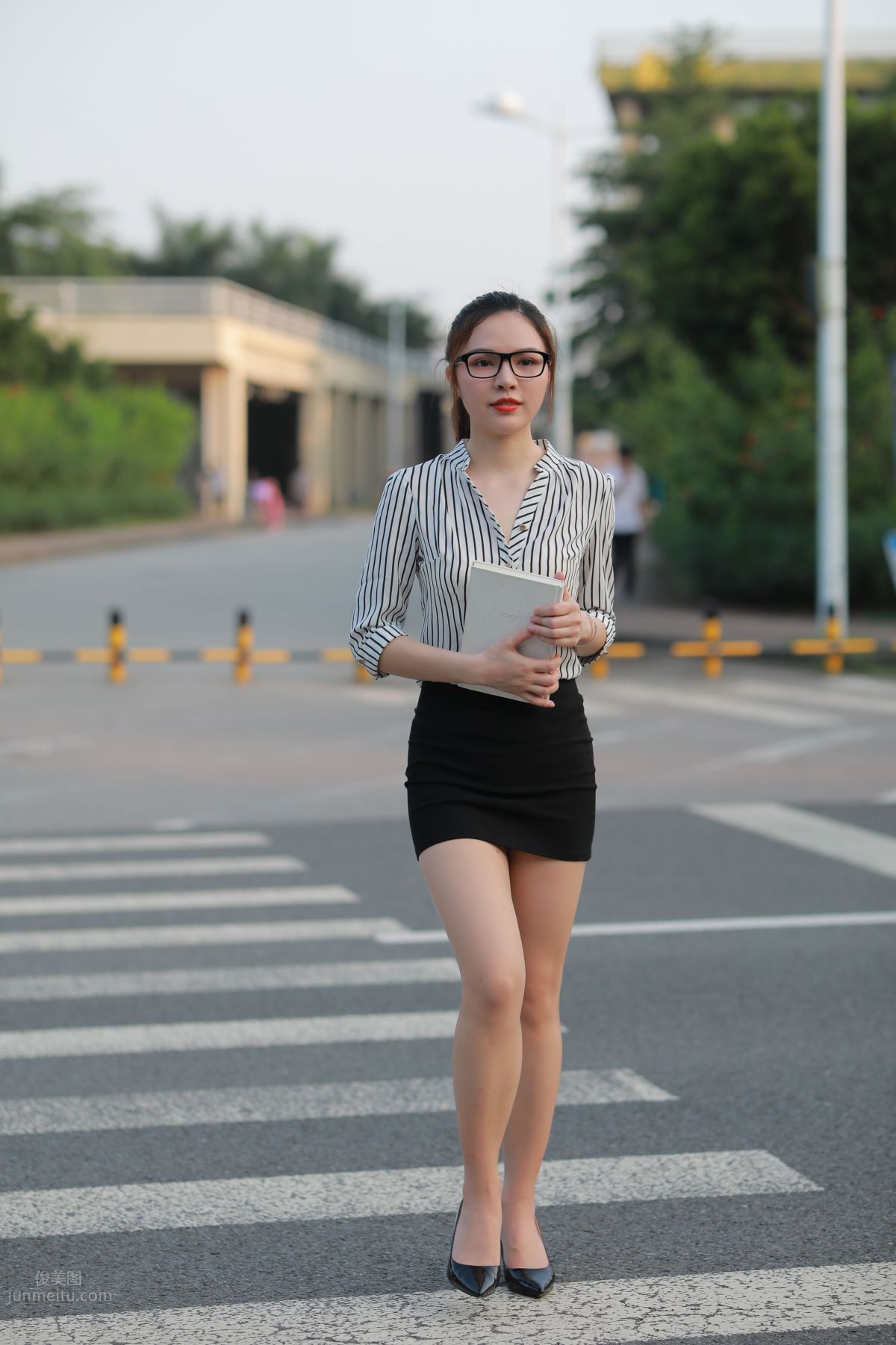 [Mojing Street] 020 Uniform and Bodycon Skirt Girl 1, Outdoor photo 145