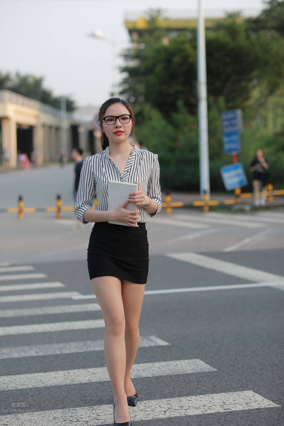 [Mojing Street] 020 Uniform and Bodycon Skirt Girl 1, Outdoor photo 146