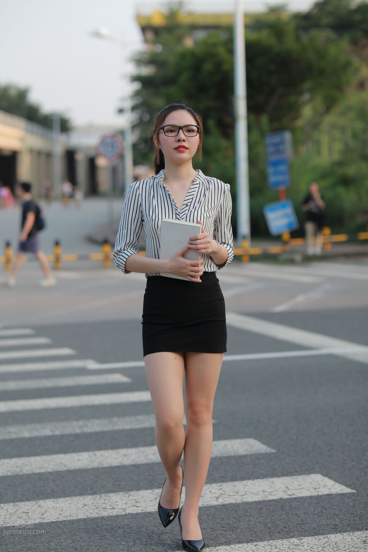 [Mojing Street] 020 Uniform and Bodycon Skirt Girl 1, Outdoor photo 148