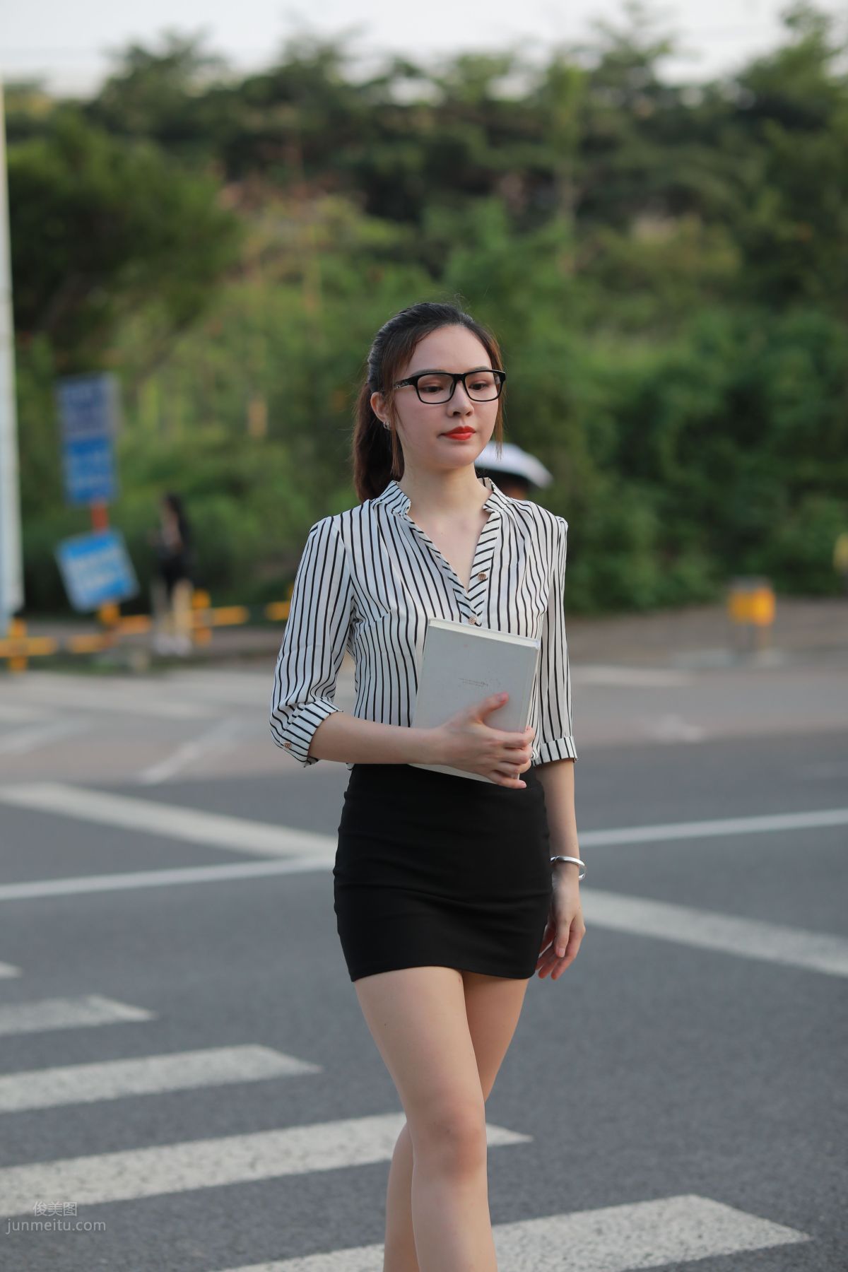 [Mojing Street] 020 Uniform and Bodycon Skirt Girl 1, Outdoor photo 151