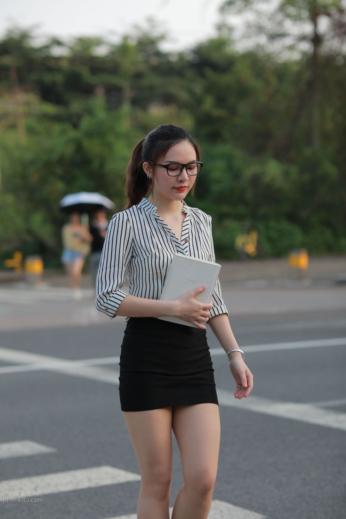 [Mojing Street] 020 Uniform and Bodycon Skirt Girl 1, Outdoor photo 152