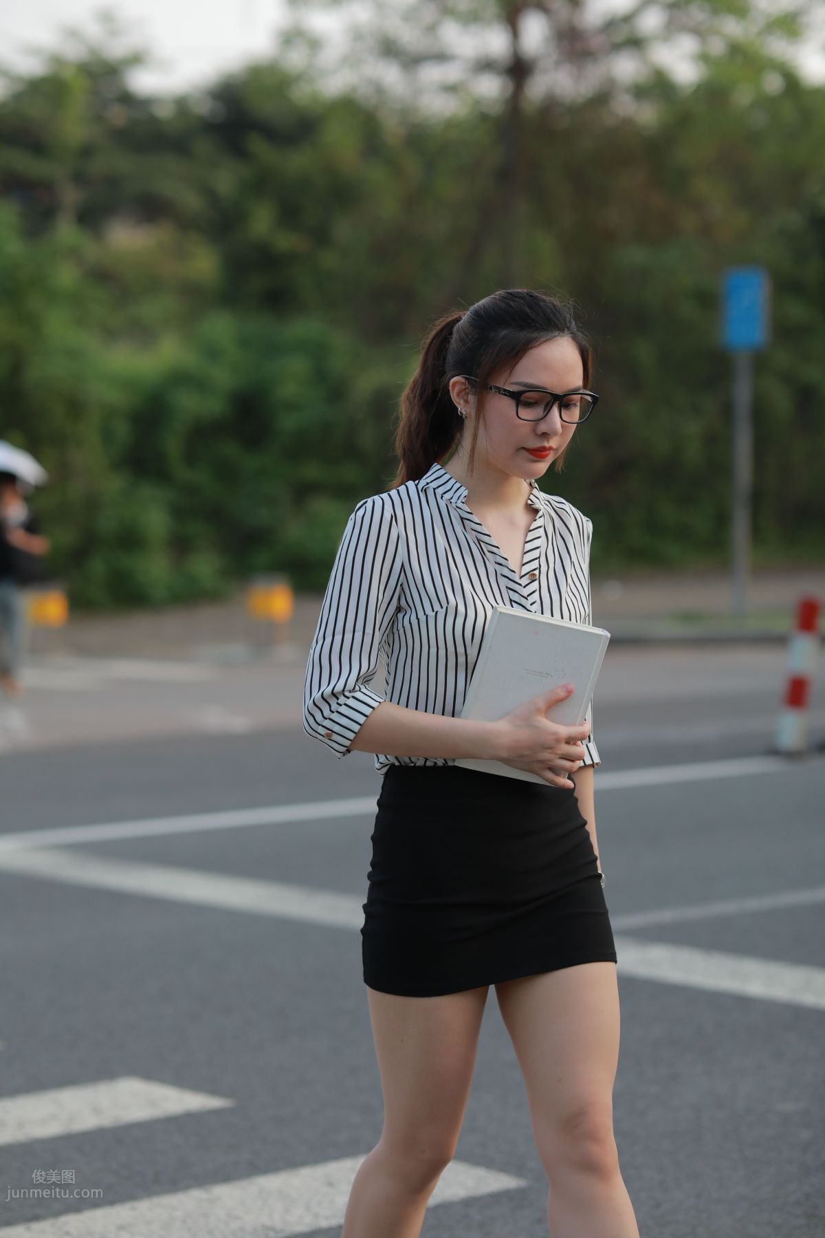 [Mojing Street] 020 Uniform and Bodycon Skirt Girl 1, Outdoor photo 153
