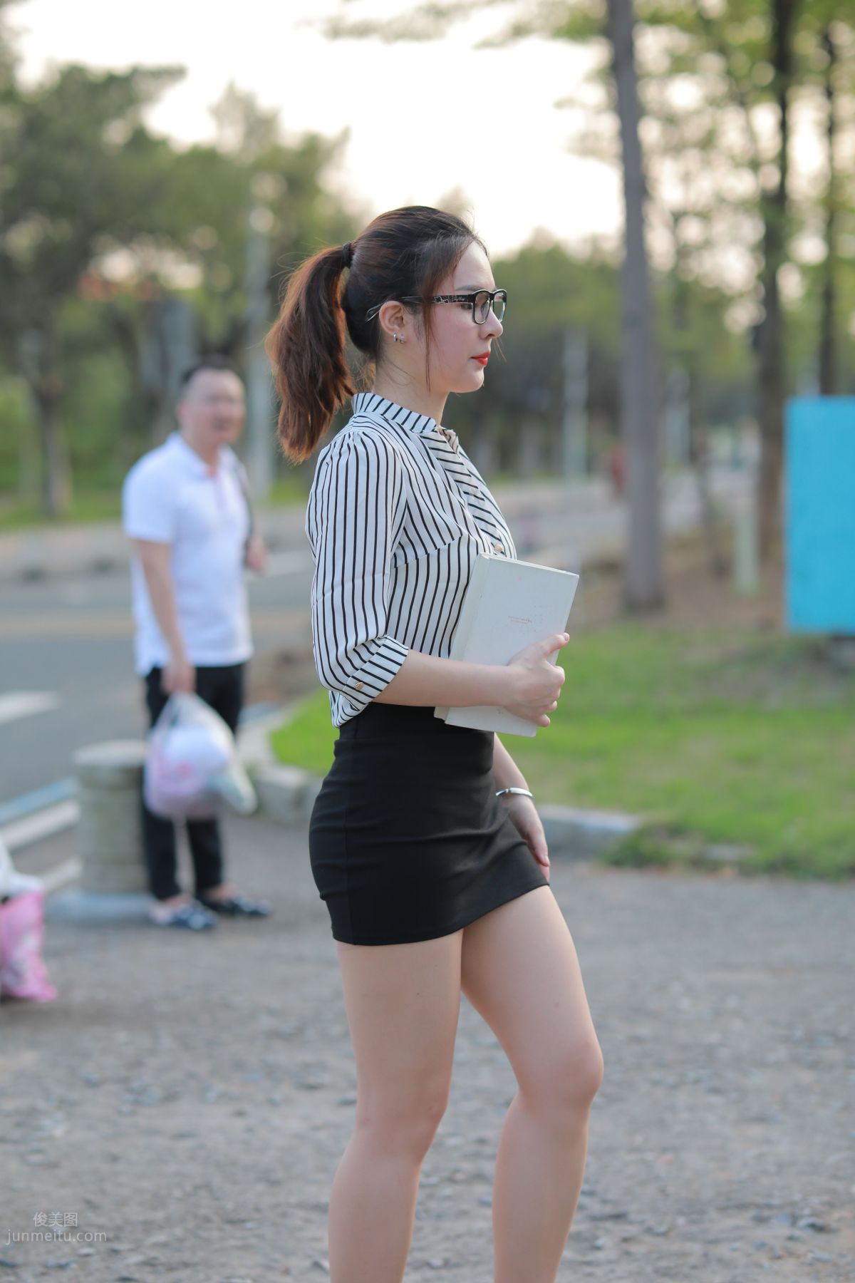 [Mojing Street] 020 Uniform and Bodycon Skirt Girl 1, Outdoor photo 154