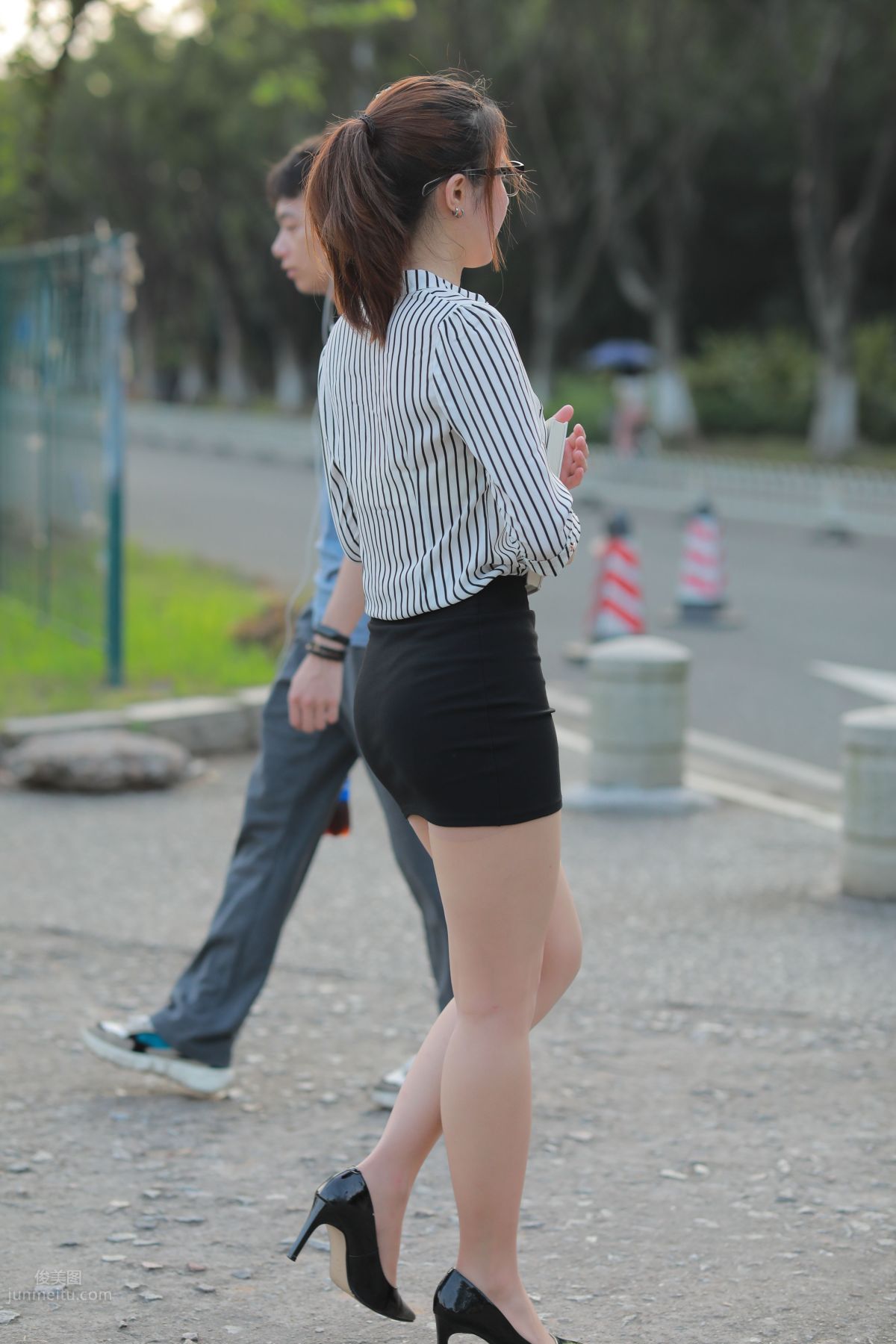 [Mojing Street] 020 Uniform and Bodycon Skirt Girl 1, Outdoor photo 158