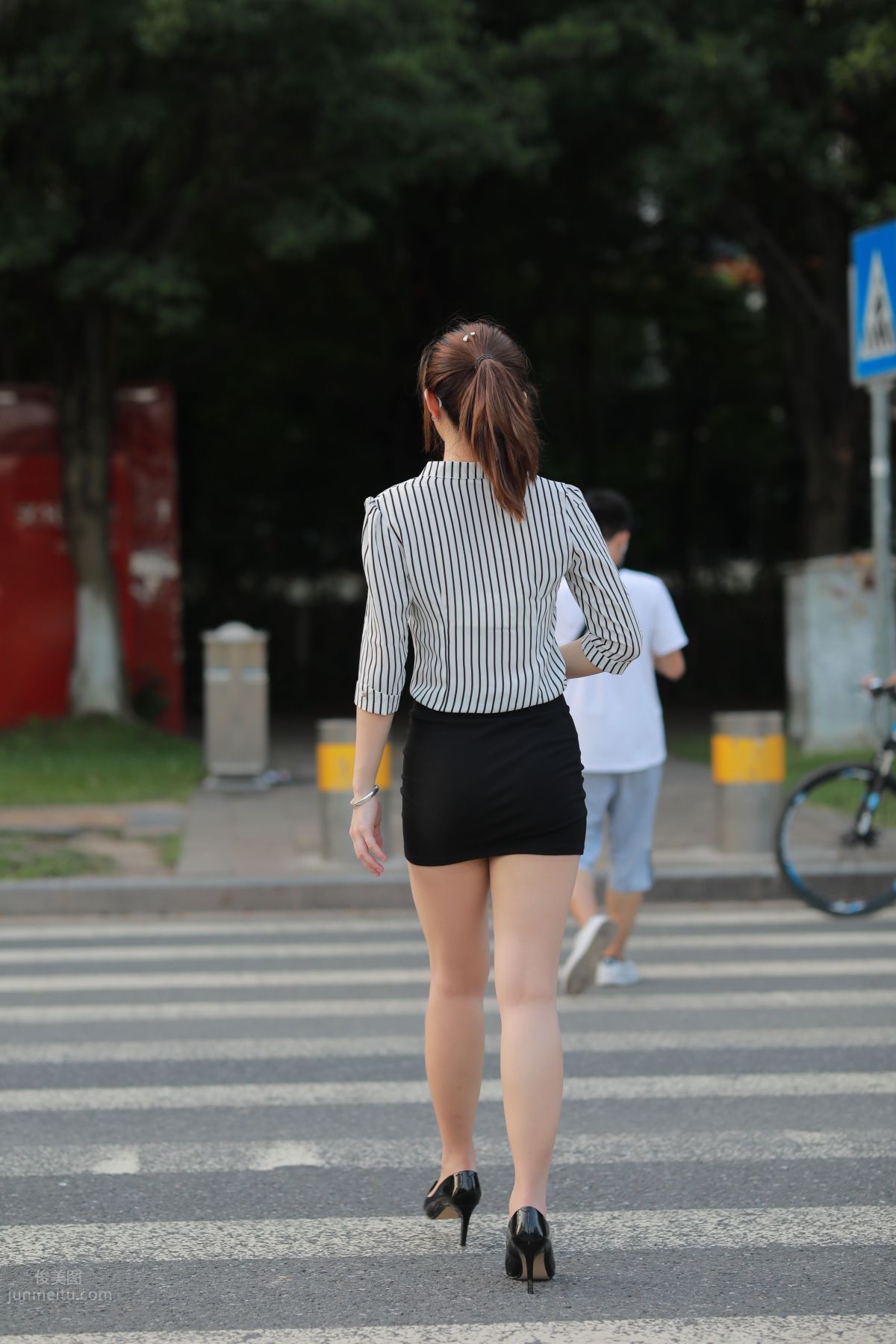 [Mojing Street] 020 Uniform and Bodycon Skirt Girl 1, Outdoor photo 163