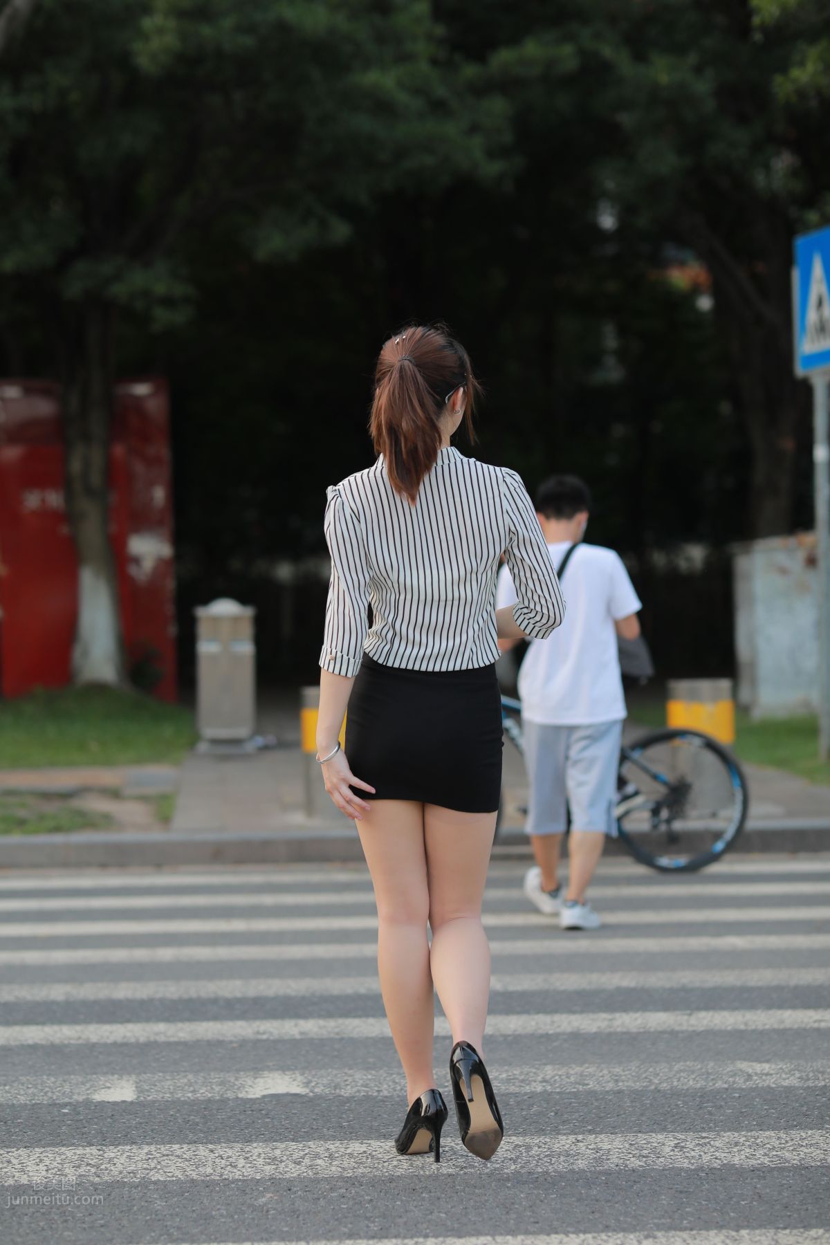[Mojing Street] 020 Uniform and Bodycon Skirt Girl 1, Outdoor photo 164