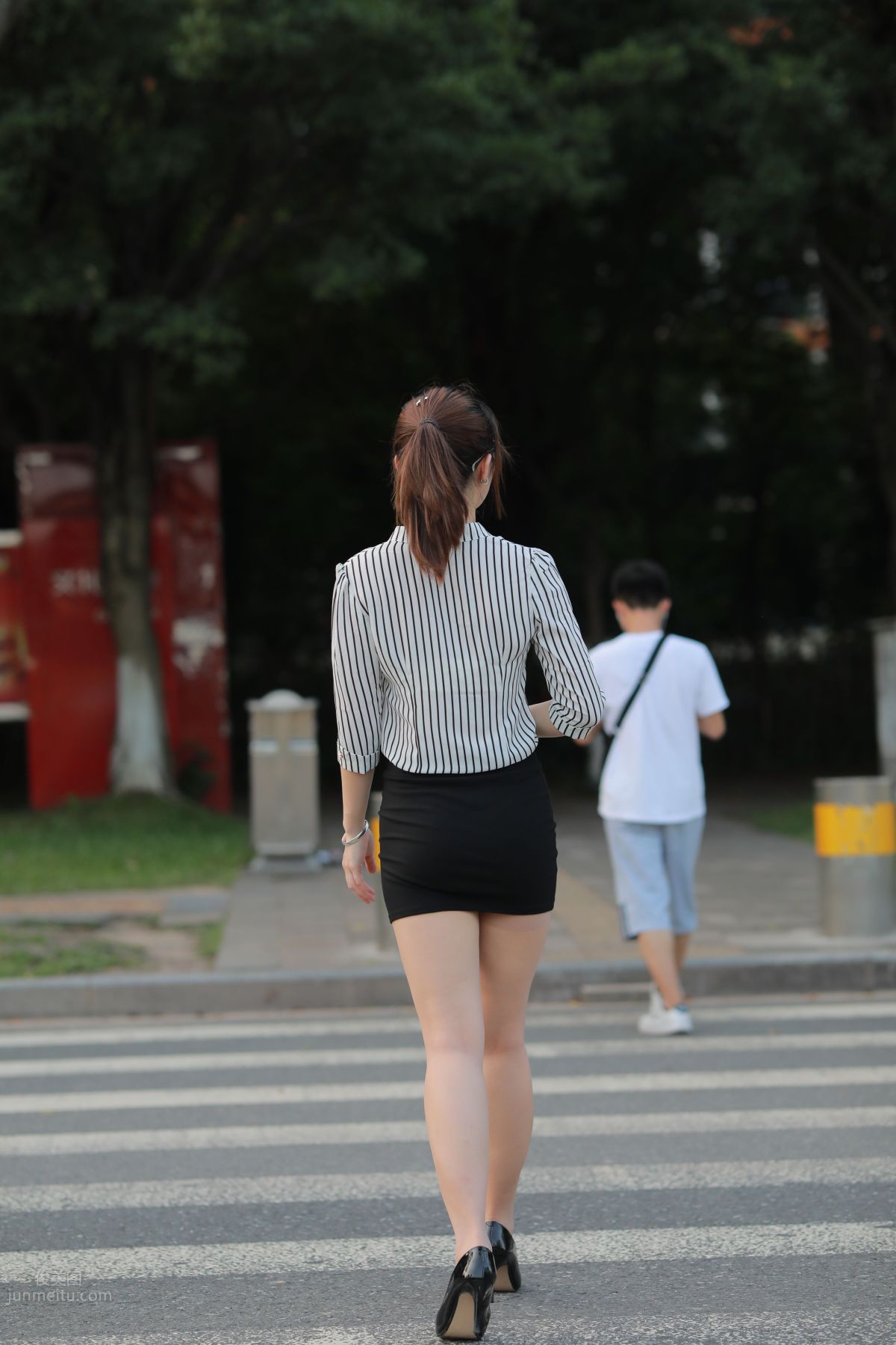 [Mojing Street] 020 Uniform and Bodycon Skirt Girl 1, Outdoor photo 165