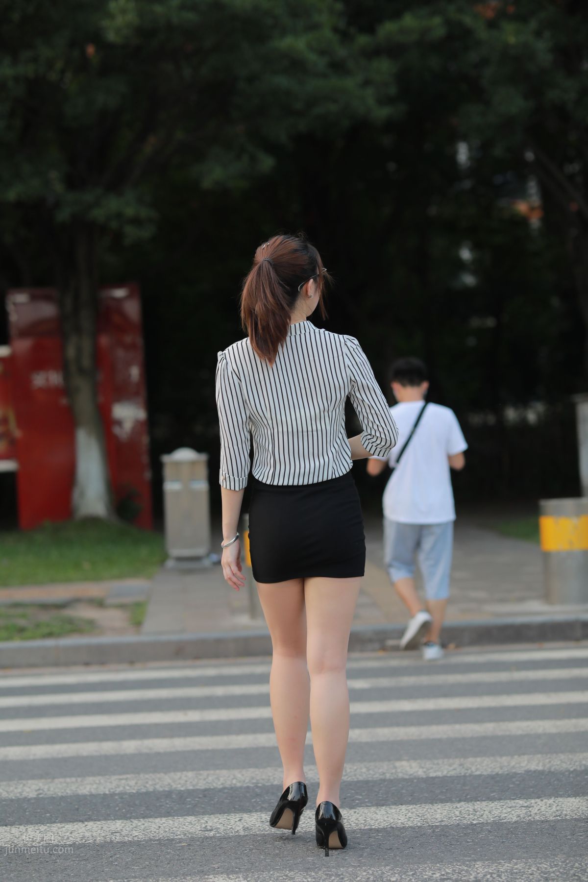 [Mojing Street] 020 Uniform and Bodycon Skirt Girl 1, Outdoor photo 166