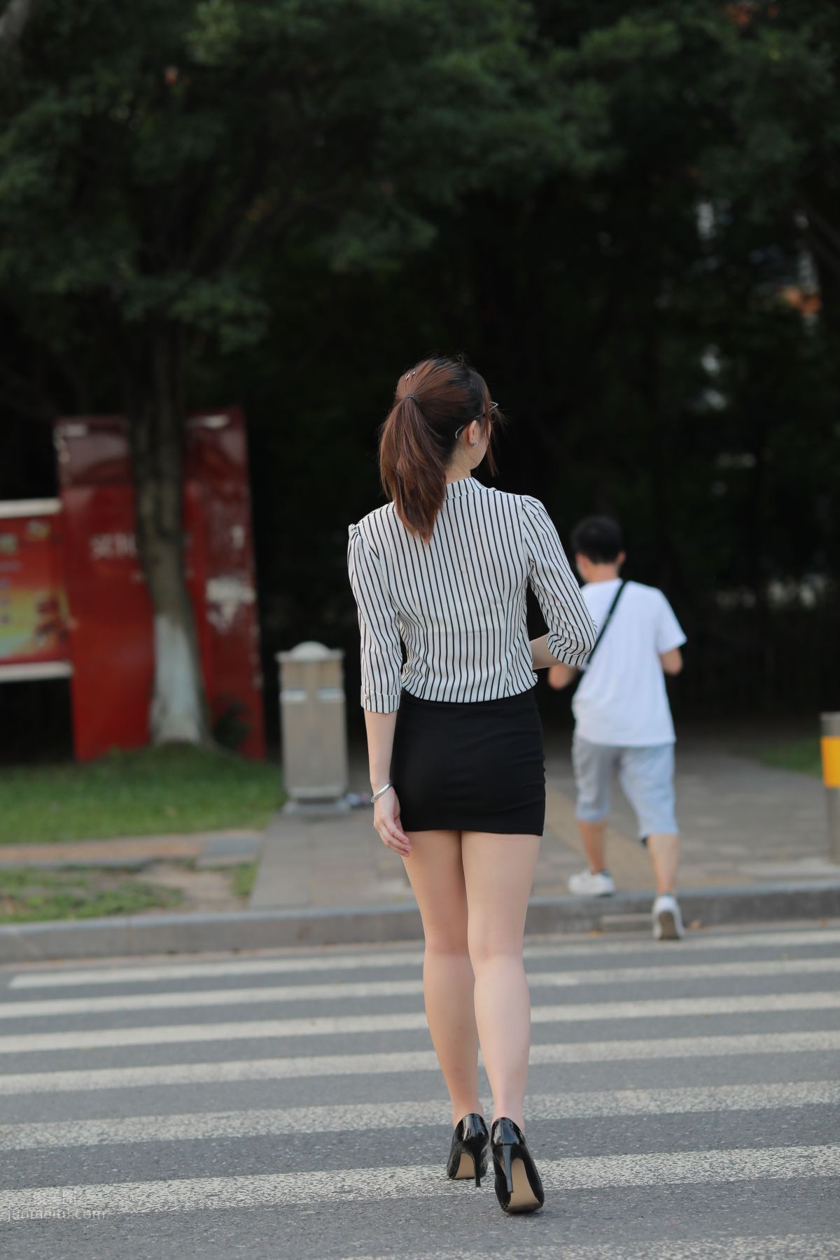 [Mojing Street] 020 Uniform and Bodycon Skirt Girl 1, Outdoor photo 167