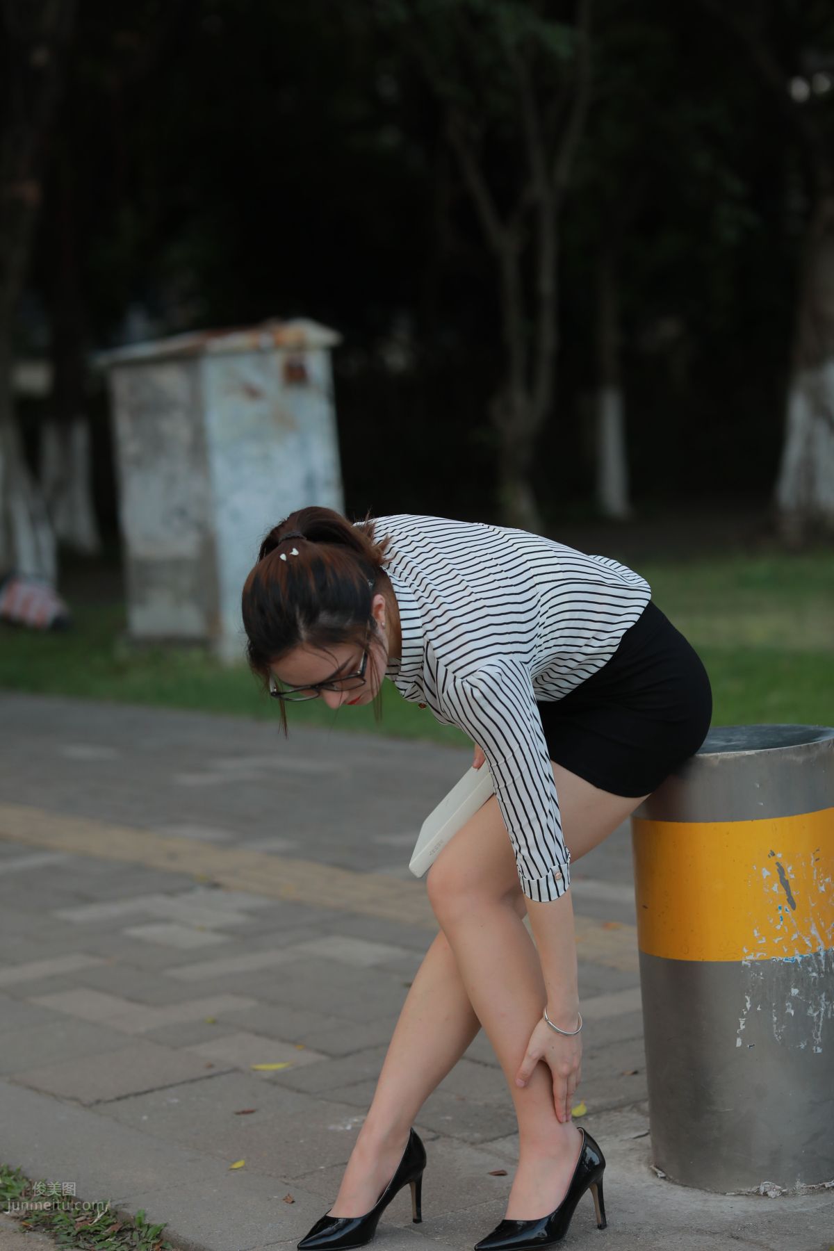 [Mojing Street] 020 Uniform and Bodycon Skirt Girl 1, Outdoor photo 169