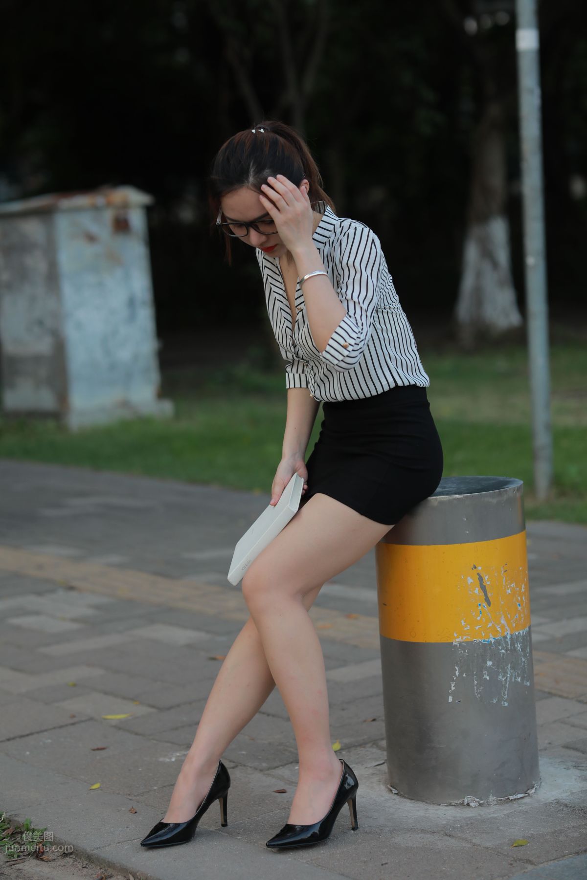 [Mojing Street] 020 Uniform and Bodycon Skirt Girl 1, Outdoor photo 170
