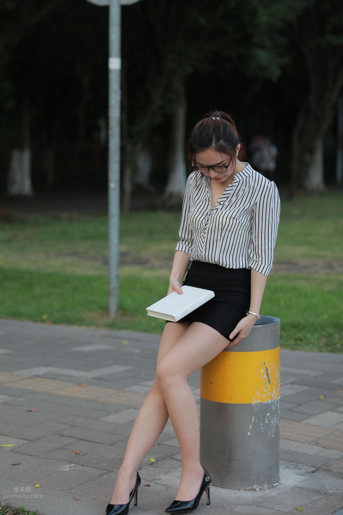 [Mojing Street] 020 Uniform and Bodycon Skirt Girl 1, Outdoor photo 173