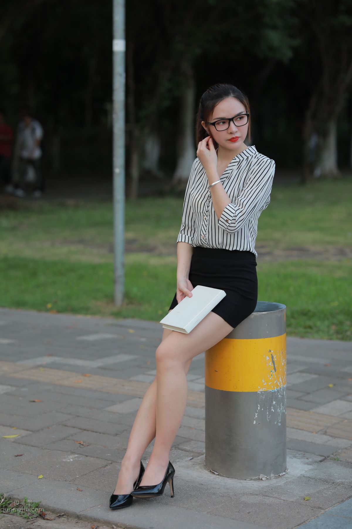 [Mojing Street] 020 Uniform and Bodycon Skirt Girl 1, Outdoor photo 177