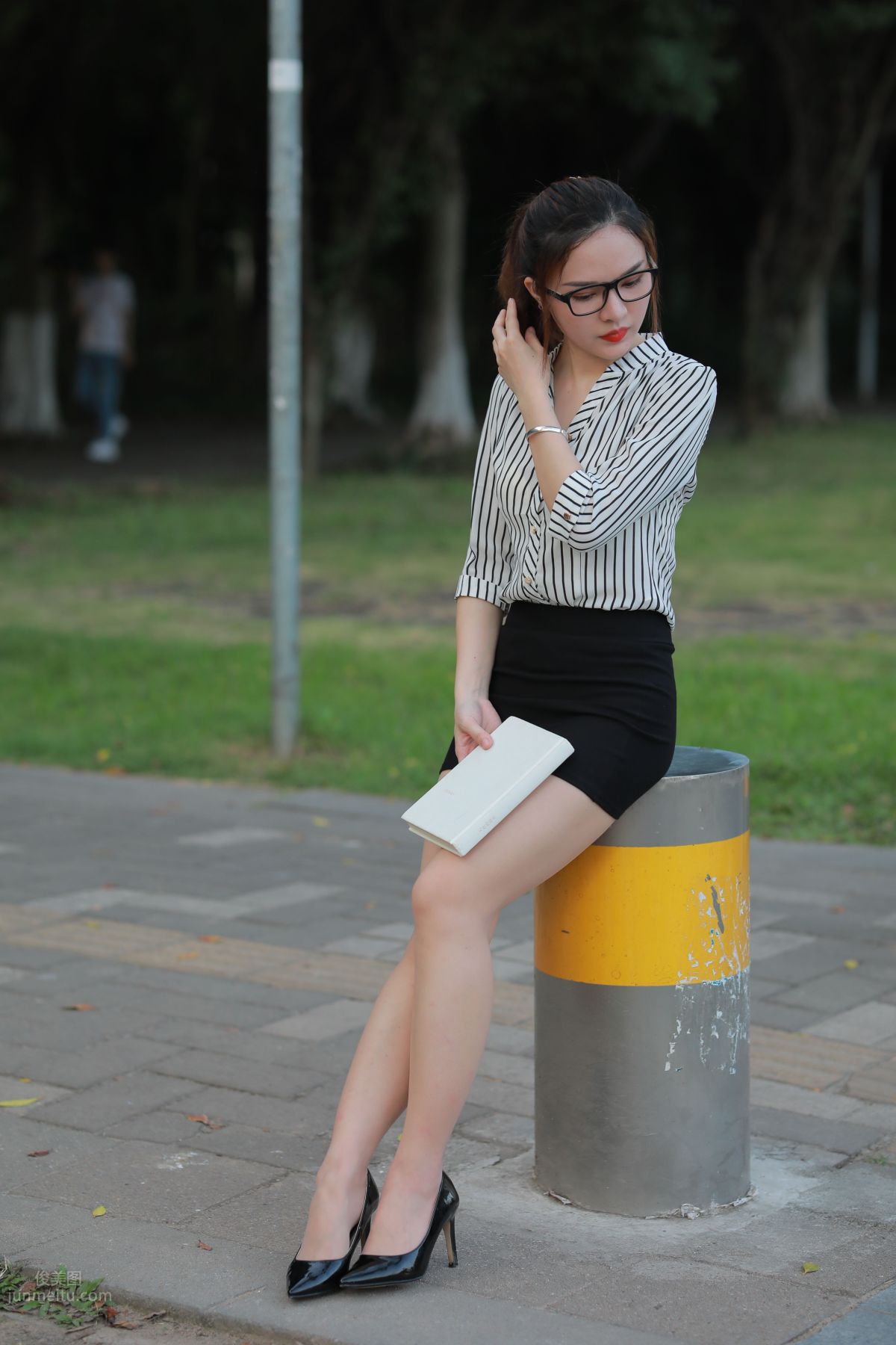 [Mojing Street] 020 Uniform and Bodycon Skirt Girl 1, Outdoor photo 181