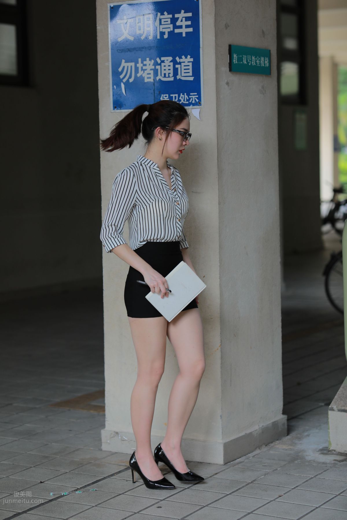 [Mojing Street] 022 Uniform Bodycon Skirt Girl 3 Corridor photo 20